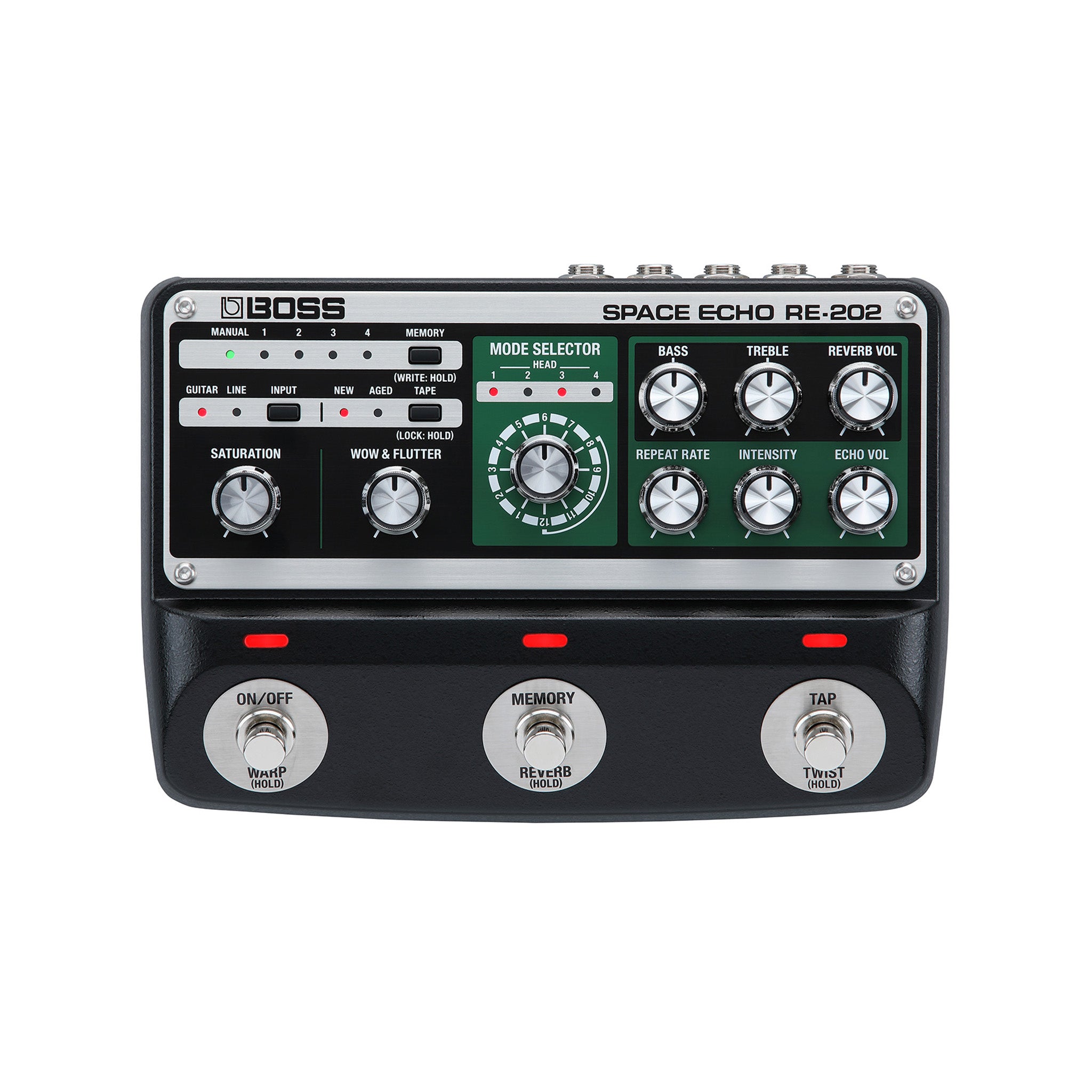 BOSS RE-202 Digital Delay Pedal for Authentic Roland RE-201 Space Echo Sound