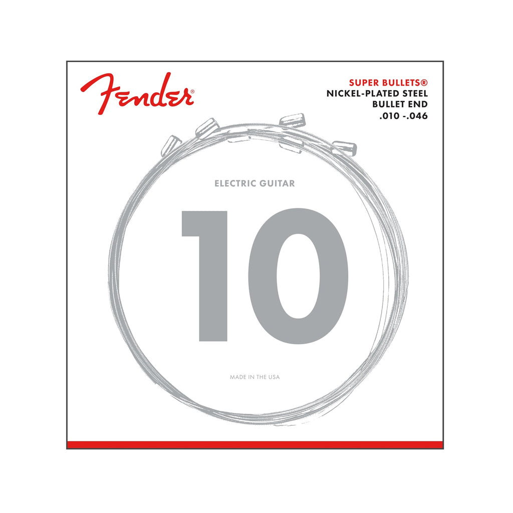 Fender High - Performance Super Bullets 3250R Regular Gauge Nickel - Plated Steel Electric Guitar Strings in 10 - 46 Set