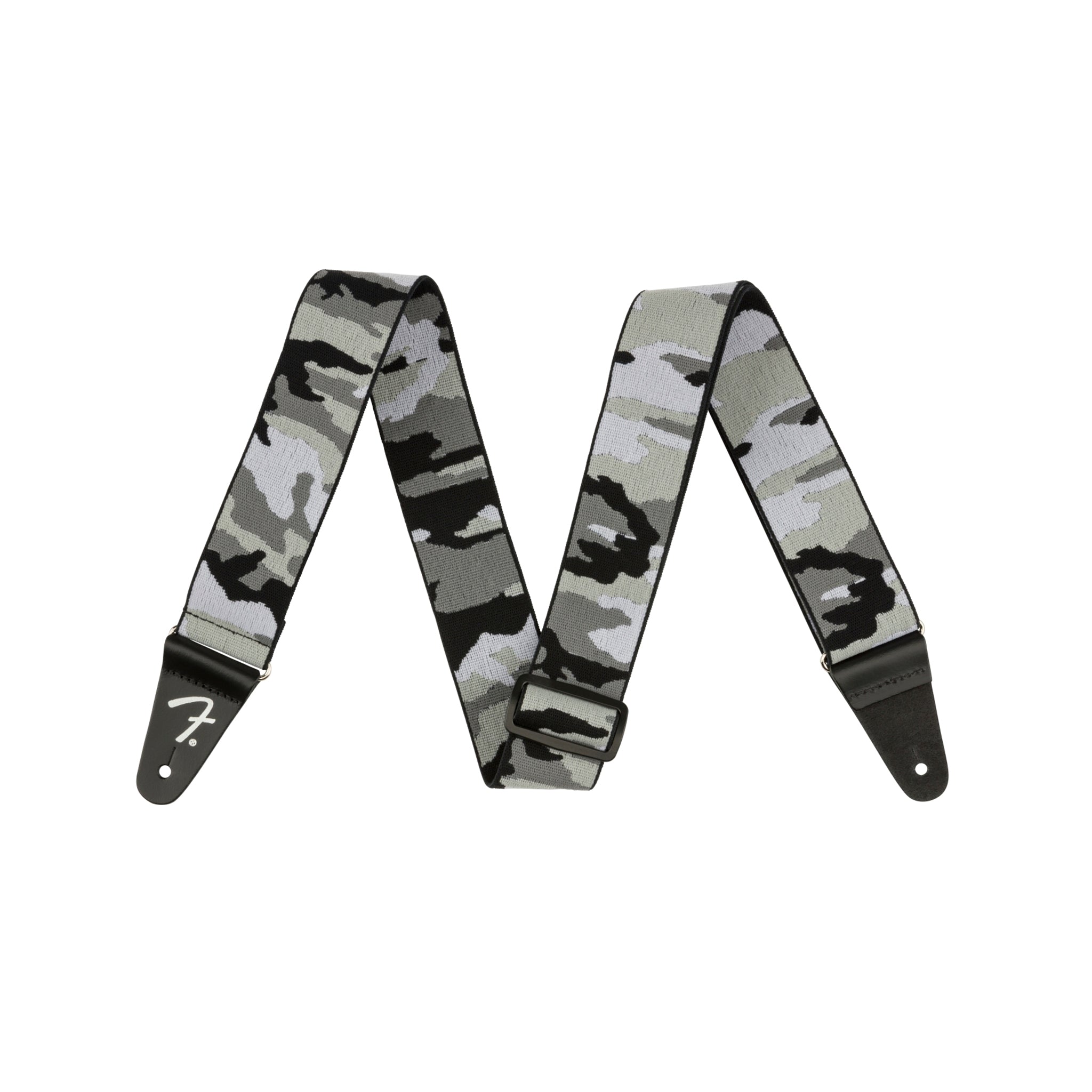 Fender Gray Camo 2-Inch WeighLess Elastic Guitar Strap