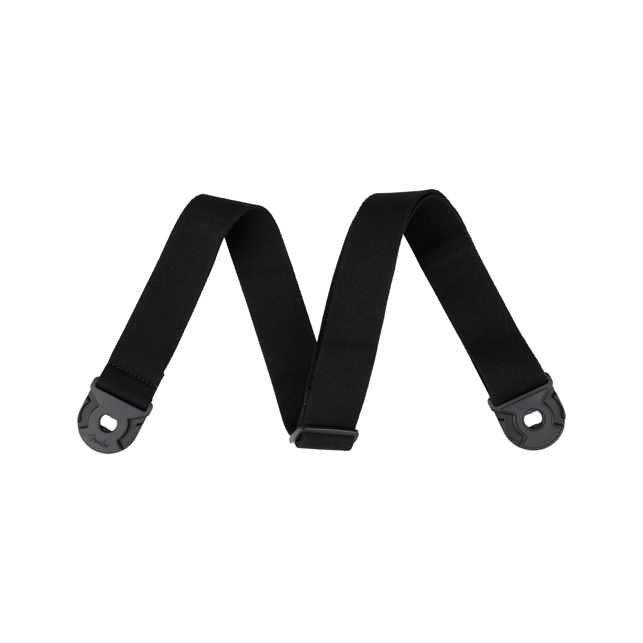 Black Fender Supersoft Quickgrip Guitar Strap for Secure Performance