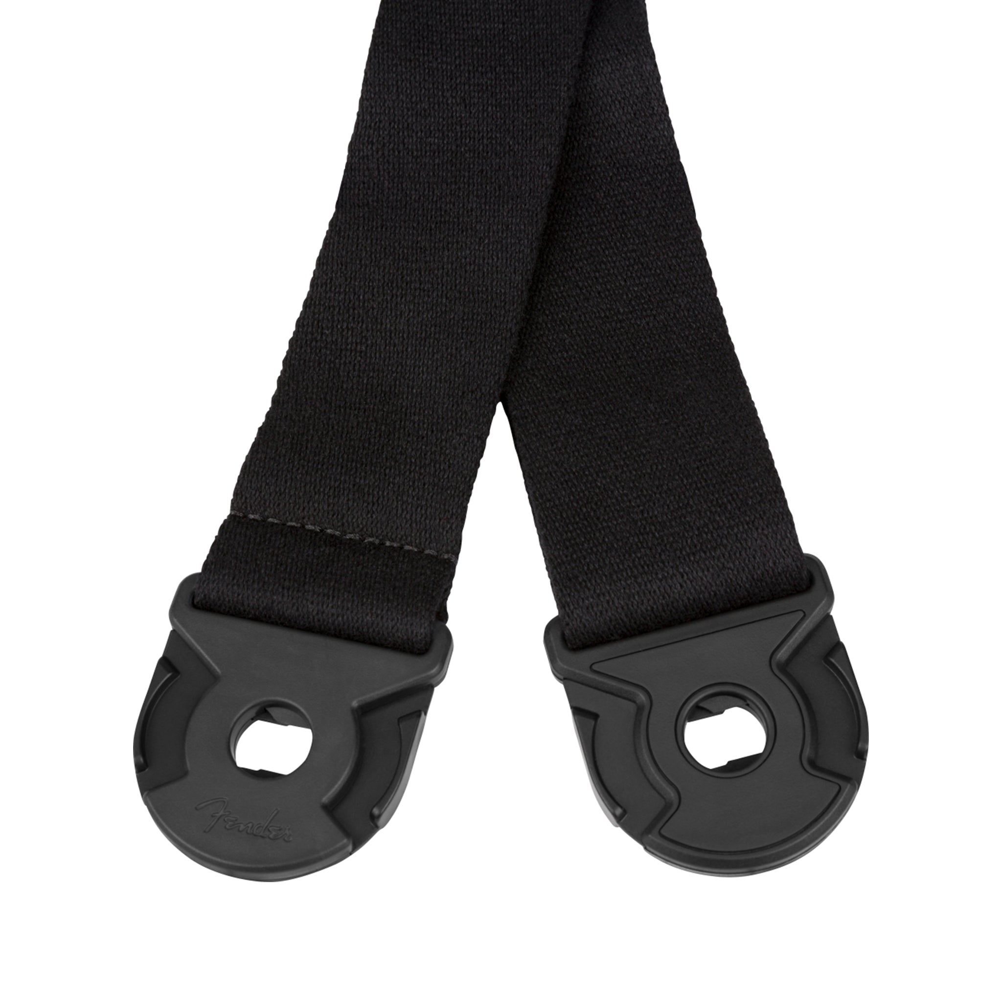 Black Fender Supersoft Quickgrip Guitar Strap for Secure Performance