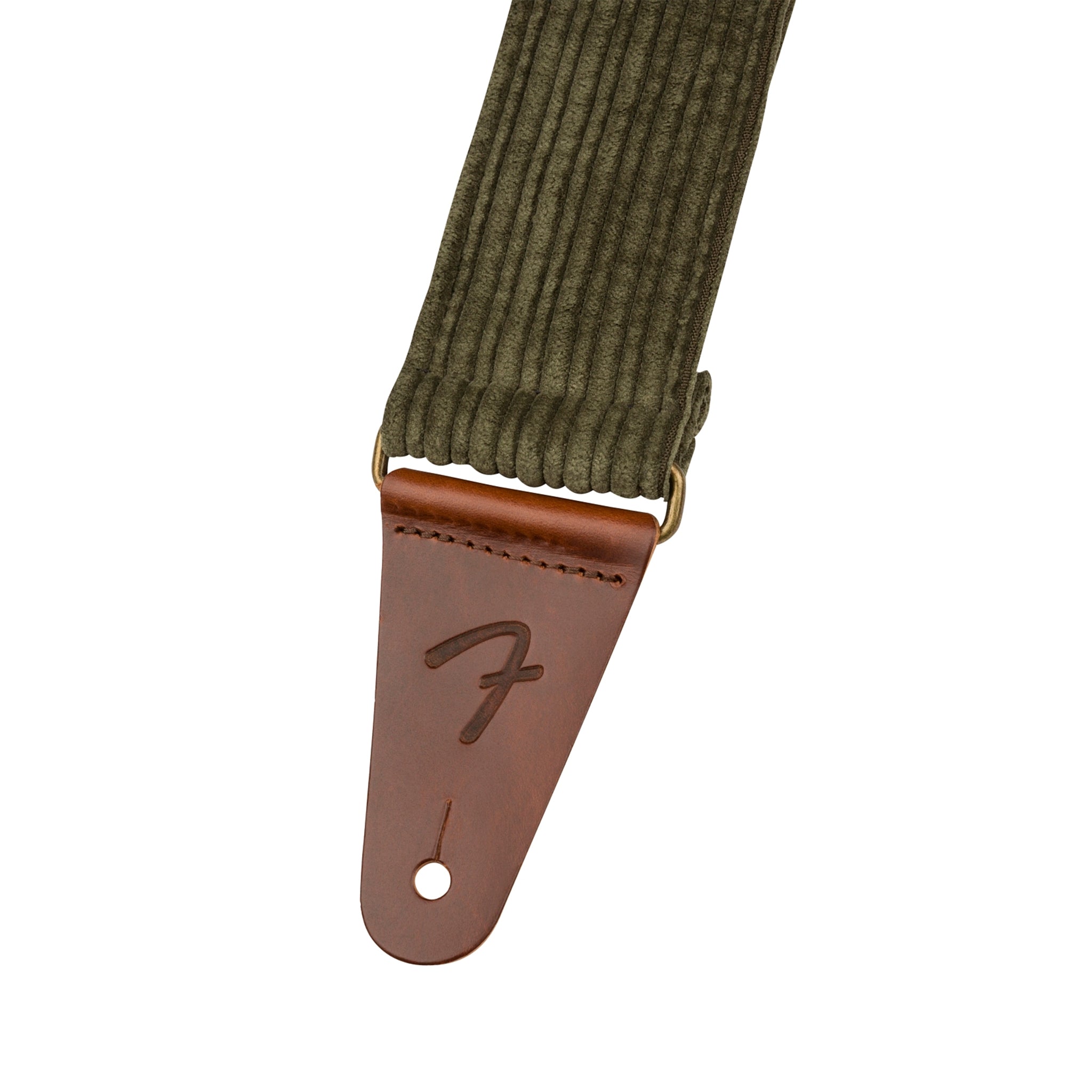 Fender Antique Olive Corduroy Adjustable Guitar Strap, Soft & Durable