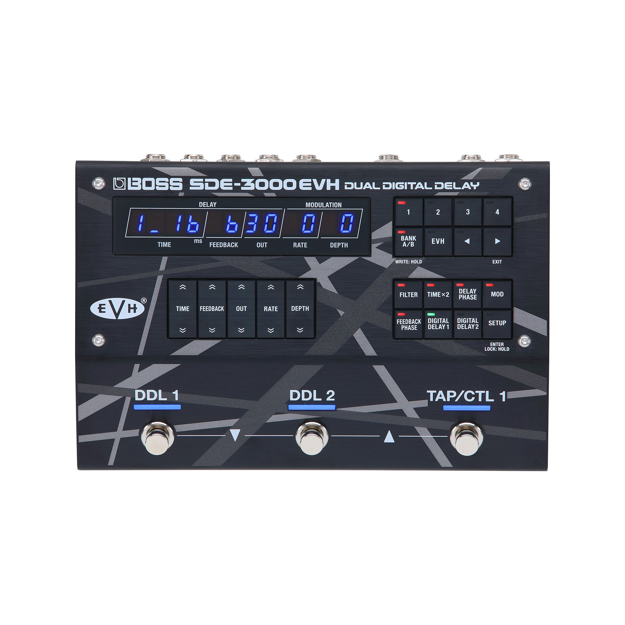BOSS EVH SDE - 3000EVH Premium Dual Digital Delay Guitar Effects Pedal