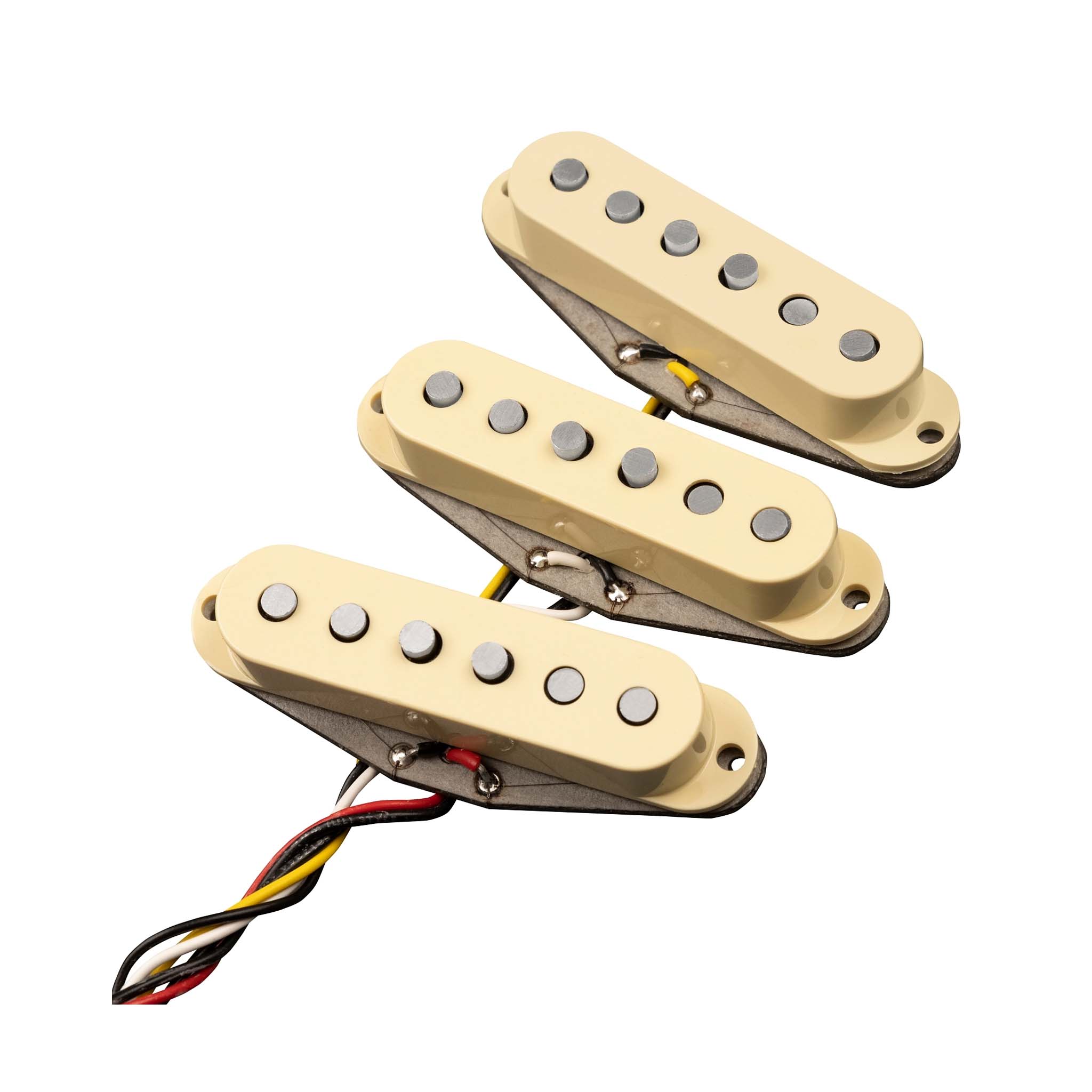 Fender Vintera Modified '60s Stratocaster Electric Guitar Pickup Set in Aged White Color, Comprising 3 Pieces