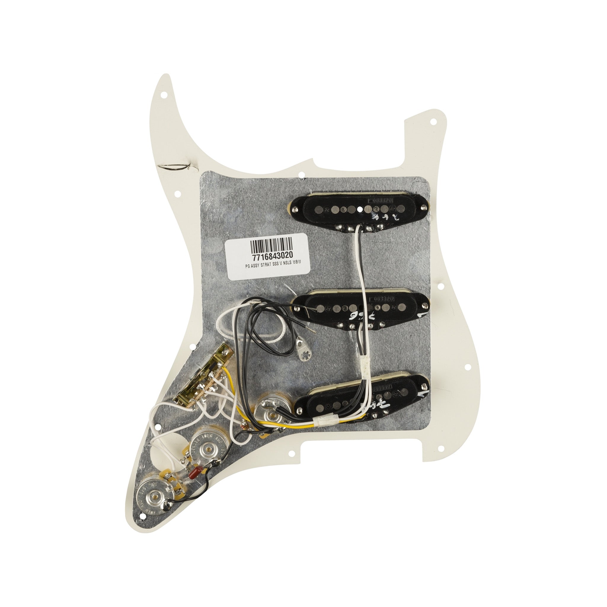 Fender 3-Ply Parchment Vintage Noiseless Pre-wired SSS Stratocaster Pickguard
