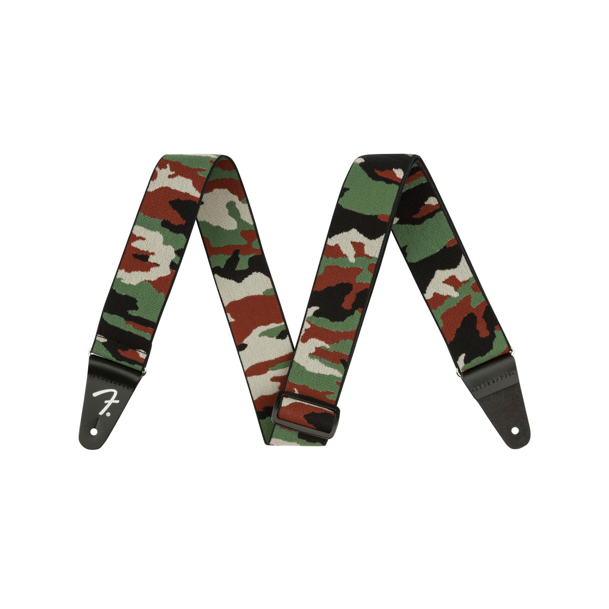 Fender Comfortable 2-Inch Woodland Camo WeighLess Guitar Strap