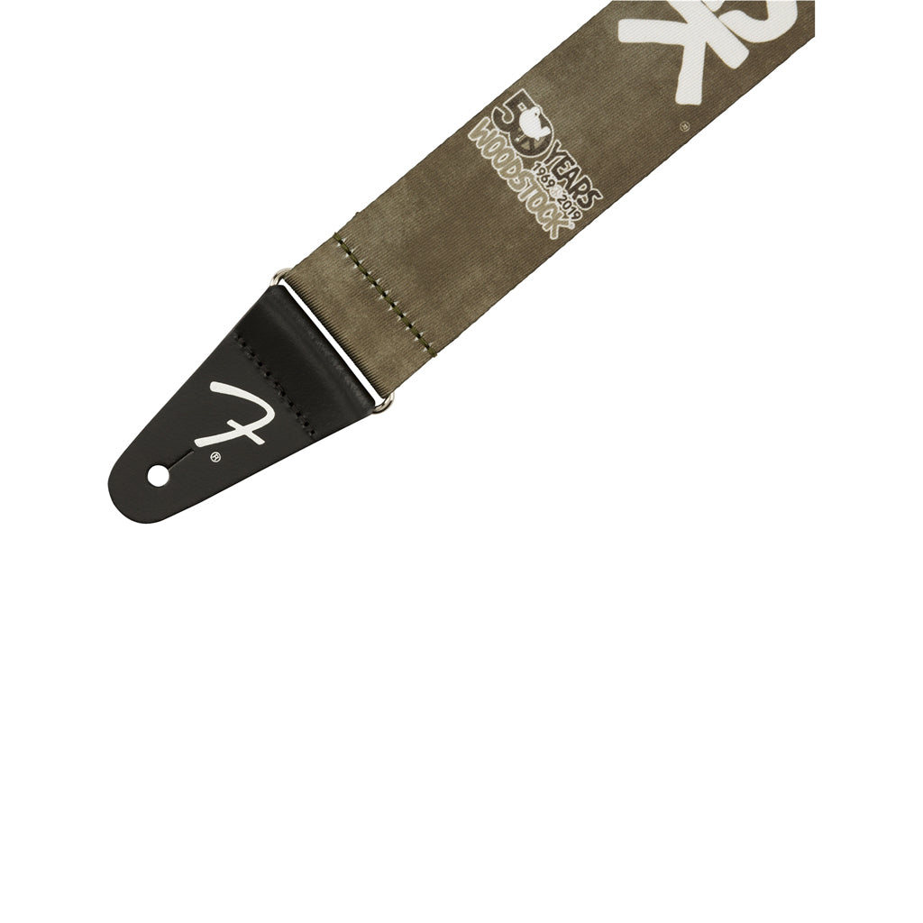 Fender Limited-Edition Black 2-Inch Guitar Strap for Woodstock 50th Anniversary Celebration