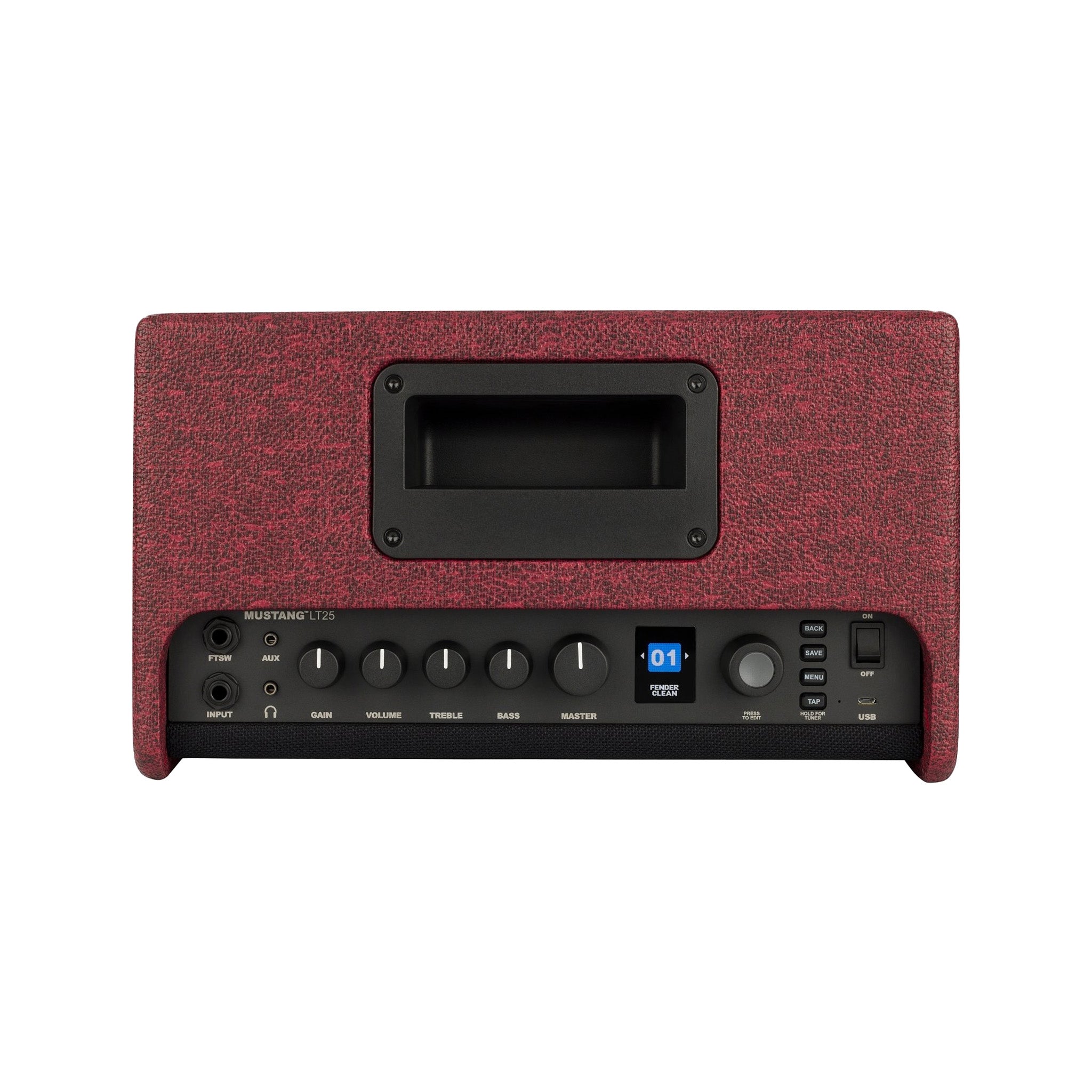 230V EU Fender Mustang LT25 Wine Red Guitar Combo Amplifier