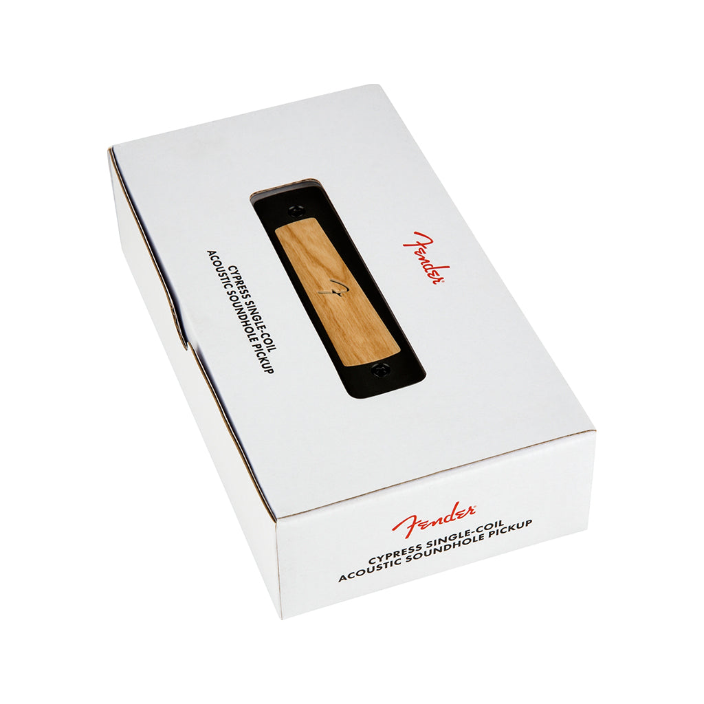 Fender Natural Single - Coil Acoustic Soundhole Pickup of Cypress Model for Enhanced Guitar Performances