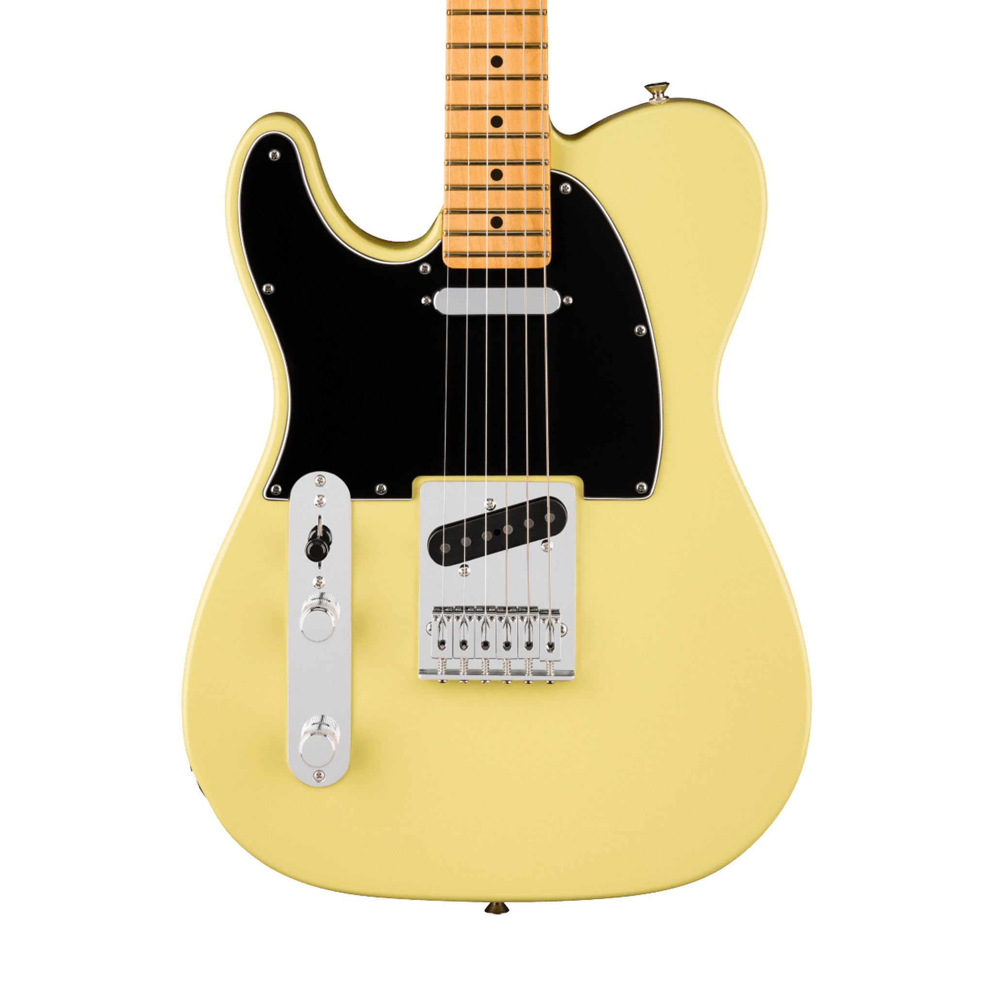 Fender Player II Left - handed Electric Guitar Telecaster Model with Maple Fingerboard in Hialeah Yellow Color