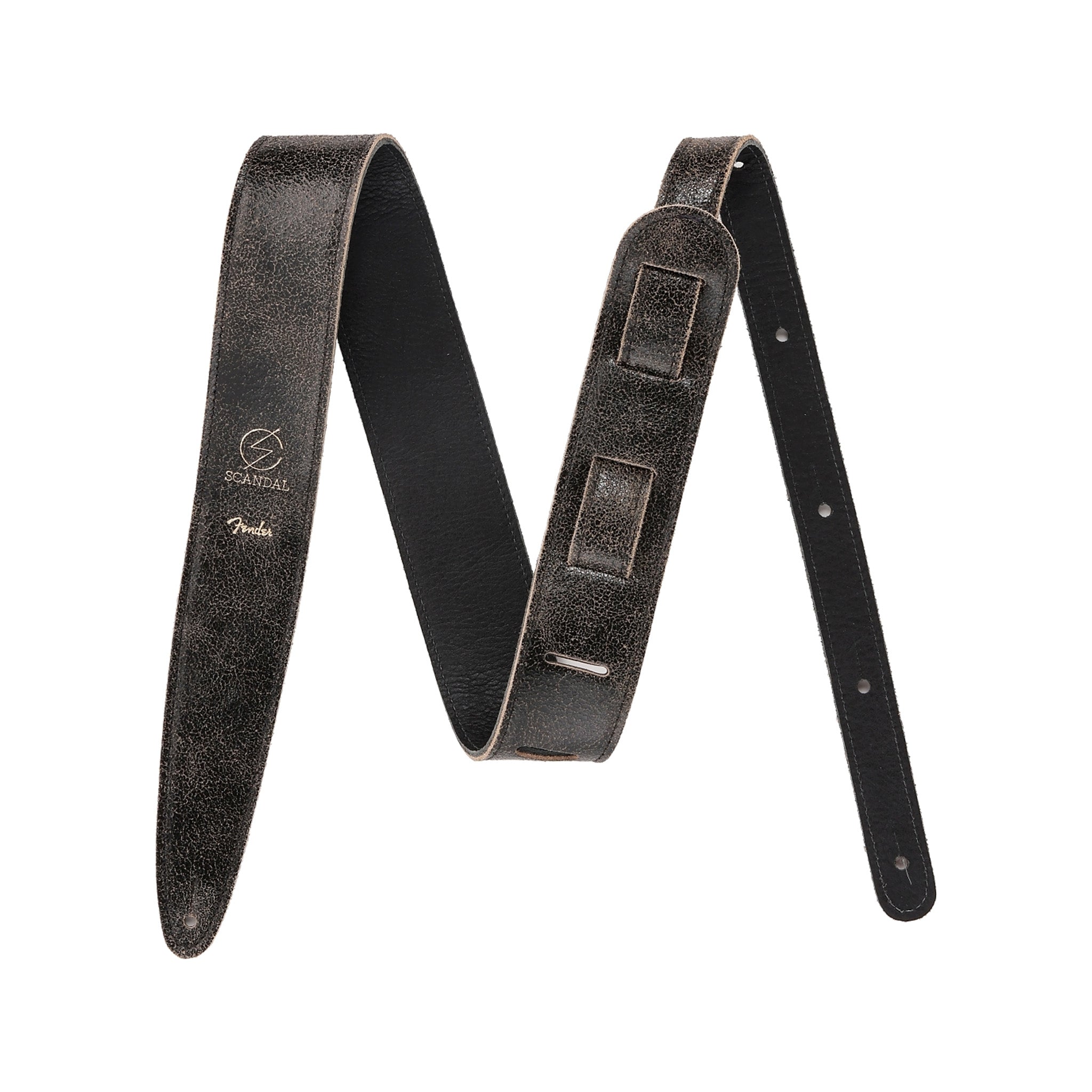 Fender Black Signature Guitar Strap Endorsed by SCANDAL for Musicians
