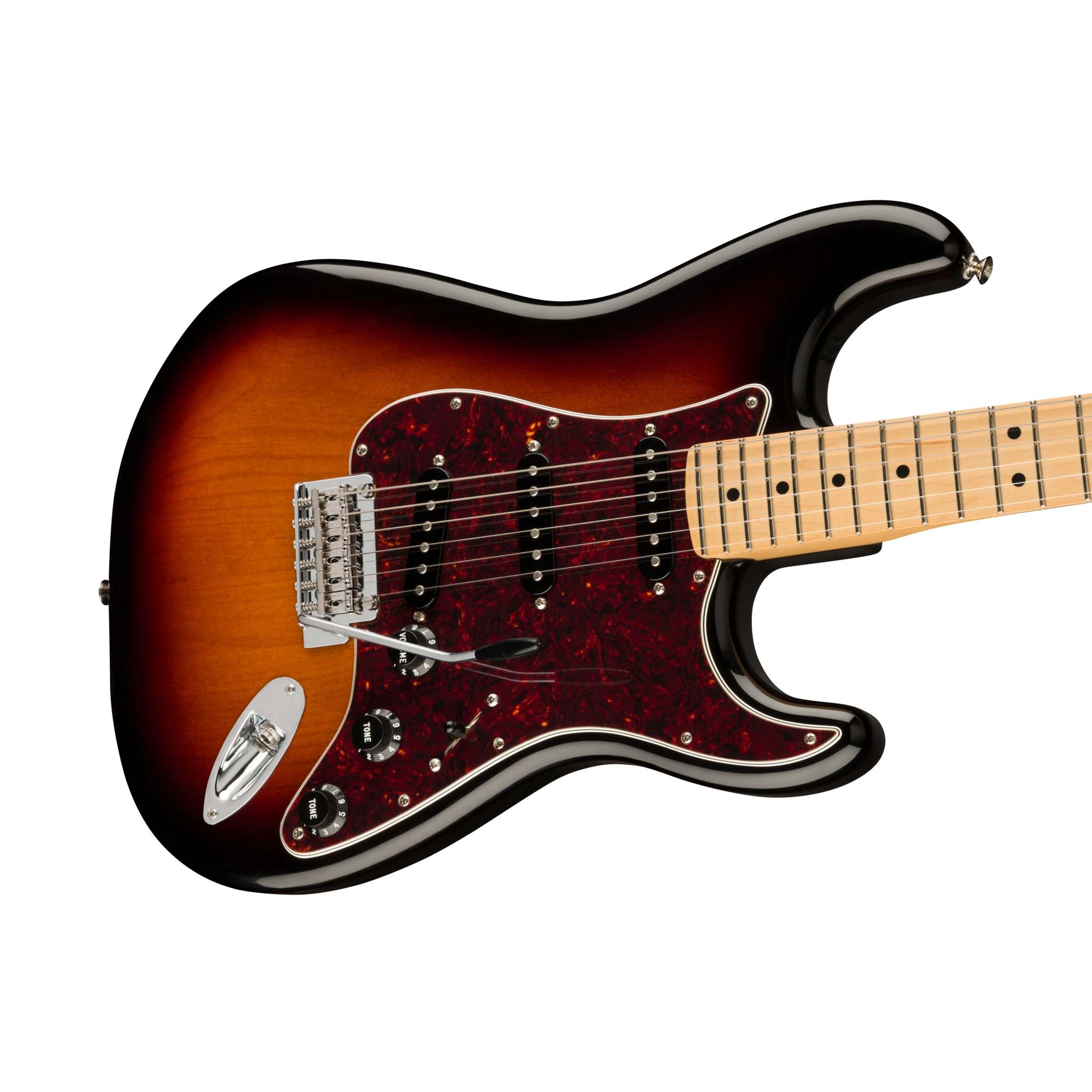 Limited Edition Fender Player Stratocaster Electric Guitar with Maple Fingerboard and 3-Tone Sunburst Finish