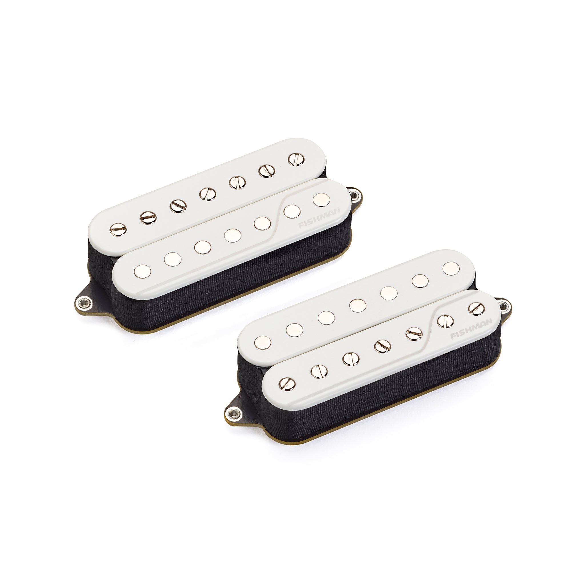 Fishman Fluence Classic Humbucker 7-String Electric Guitar Pickup Set with Open Core Design in White Color