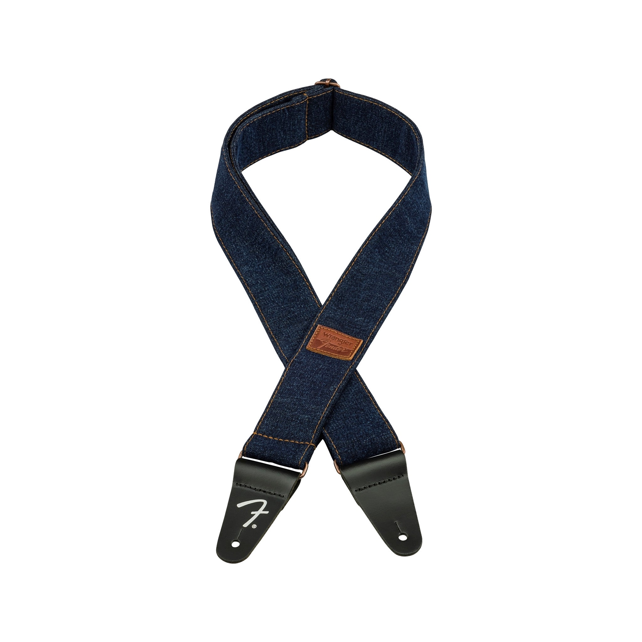Fender x Wrangler Dark Indigo Denim Adjustable Guitar Straps