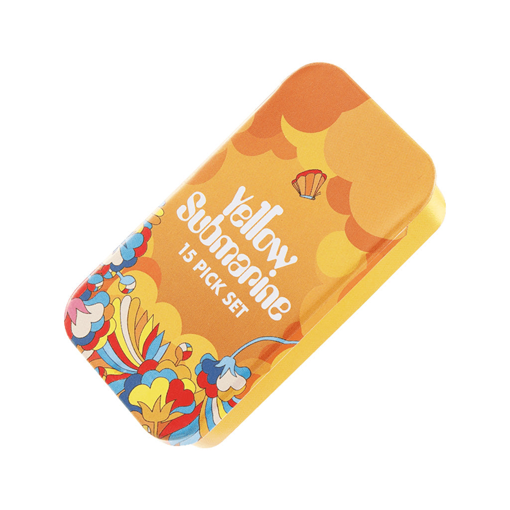 D'Addario Limited Edition 55th Anniversary Yellow Submarine Primrose Prairie Medium Guitar Picks, 15-Pack, Ideal for Guitar Enthusiasts