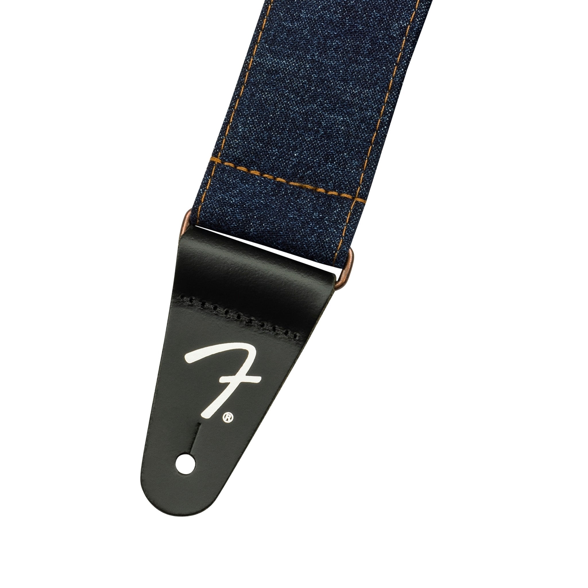 Fender x Wrangler Dark Indigo Denim Adjustable Guitar Straps