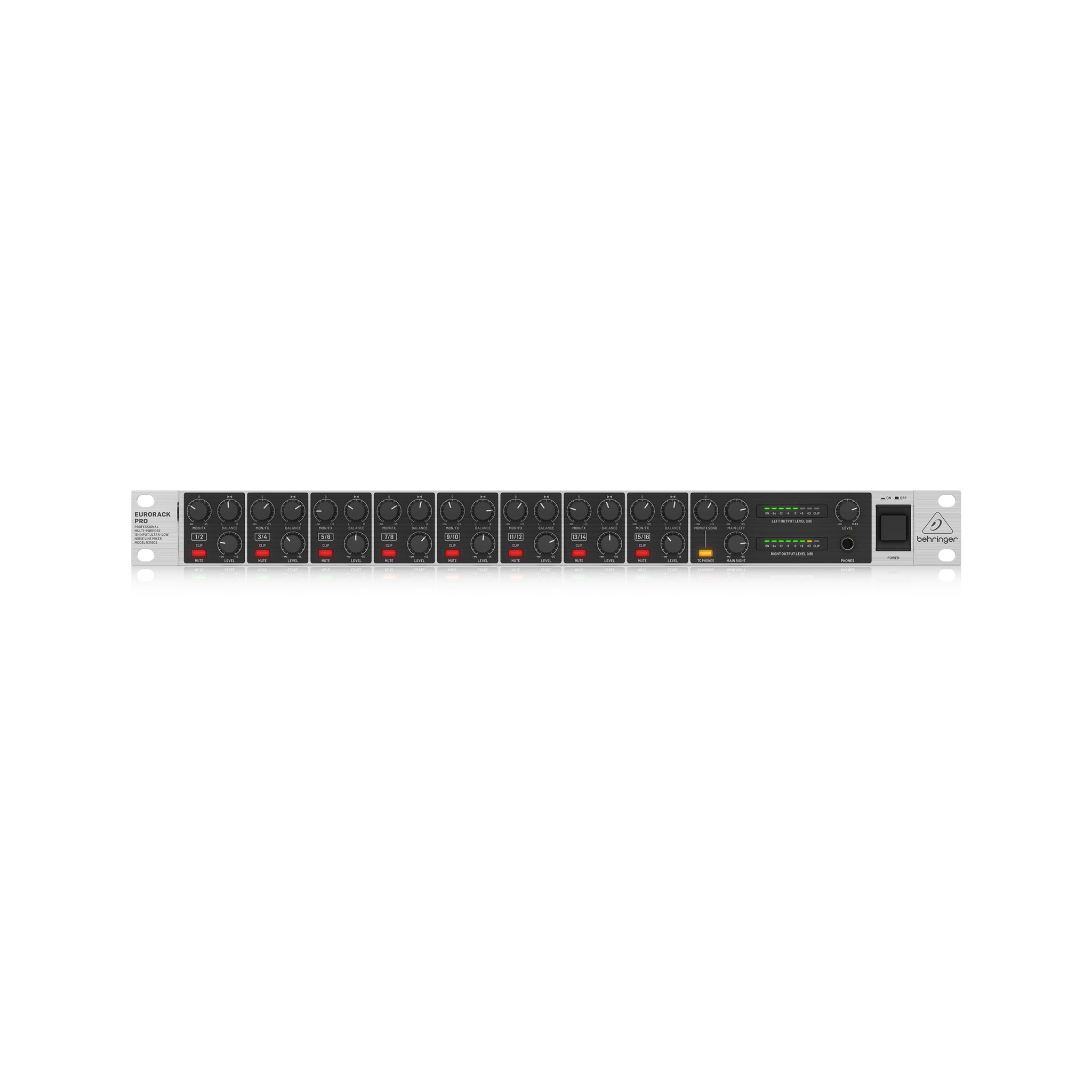 Behringer EURORACK PRO RX1602 V2 High - Quality Rackmount Line Mixer