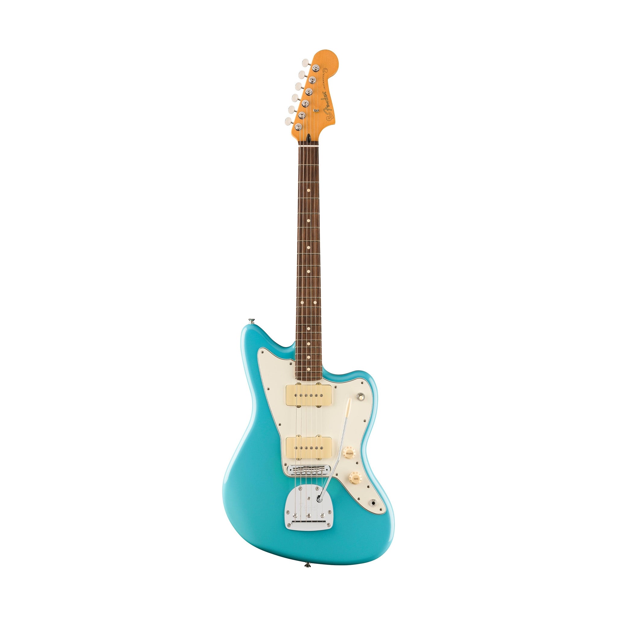 Fender Player II Electric Jazzmaster Guitar, Rosewood Fingerboard, Aquatone Blue Color with Contemporary Updates for Enhanced Performance