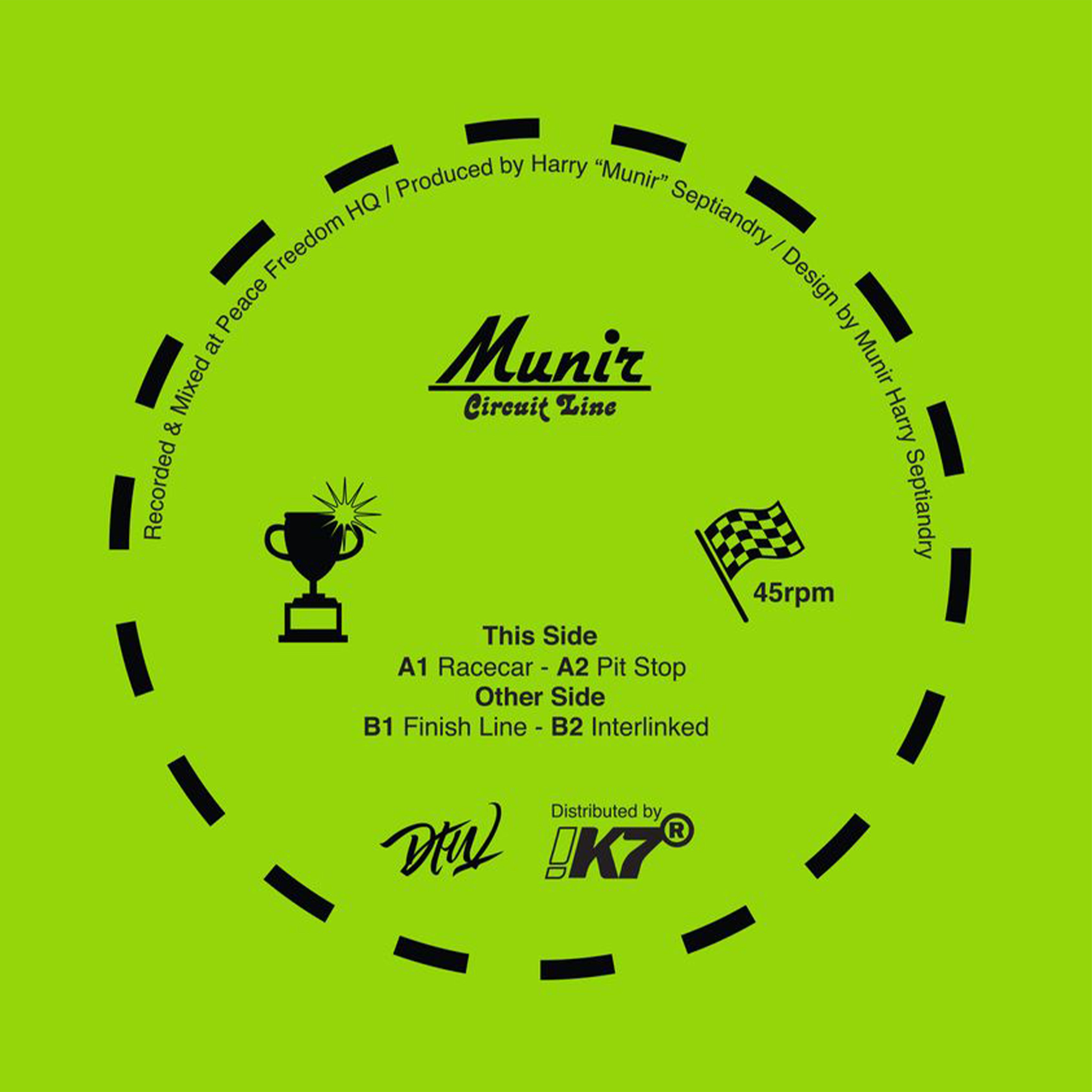 Vinyl EP Record - Circuit Line by Munir (AKA Midnight Runners)