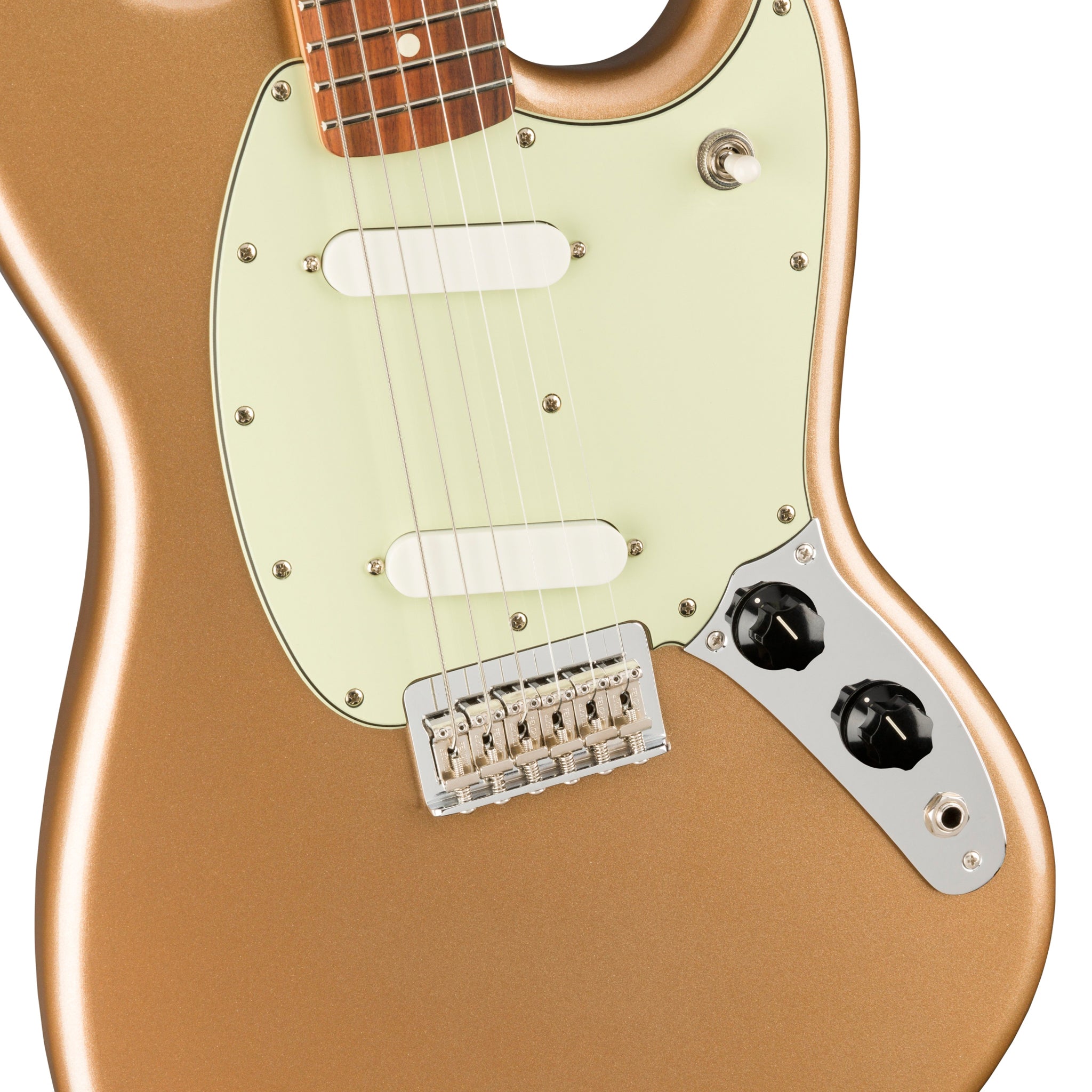 Fender Player Mustang Electric Guitar in Firemist Gold with Pau Ferro Fretboard