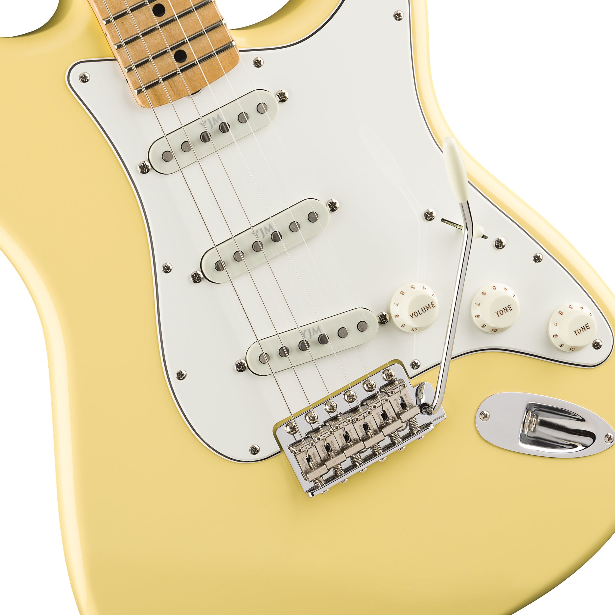 Fender Custom Shop Signature Electric Guitar - Yngwie Malmsteen's Vintage White Stratocaster, Ideal for Neo - Classical Shredding