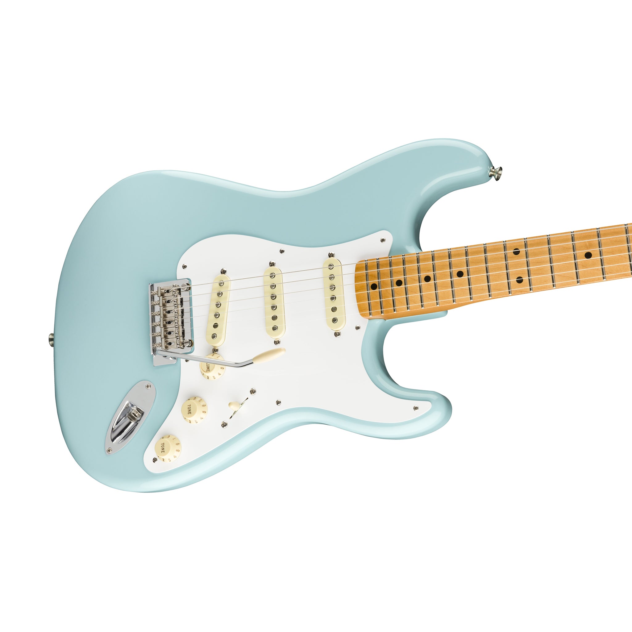Fender Vintera 50s Modified Electric Stratocaster Guitar with Maple Fingerboard in Daphne Blue Color