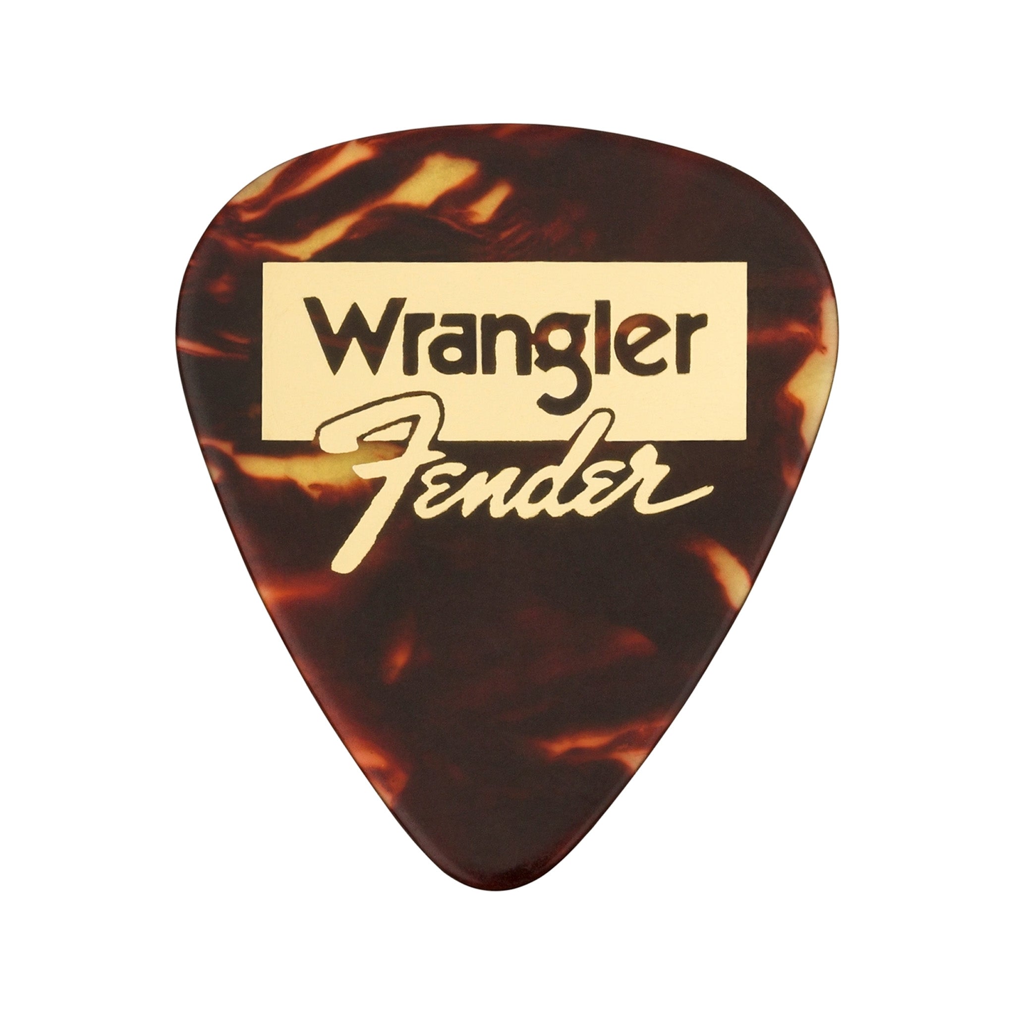 8-Pack Medium Fender X Wrangler Celluloid Guitar Picks with Gold Foil Logo