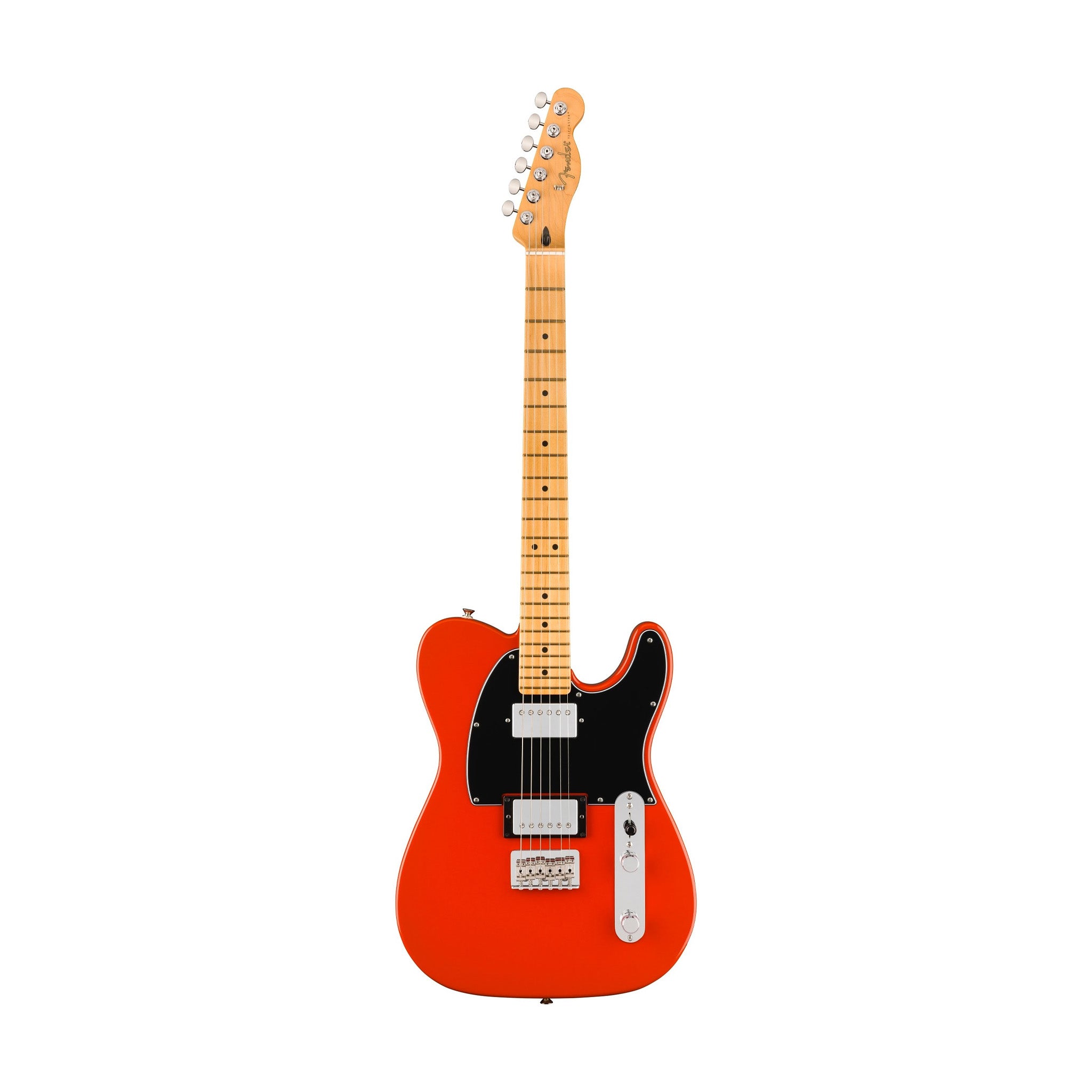 Fender Player II HH Electric Telecaster Guitar with Maple Fingerboard in Stunning Coral Red