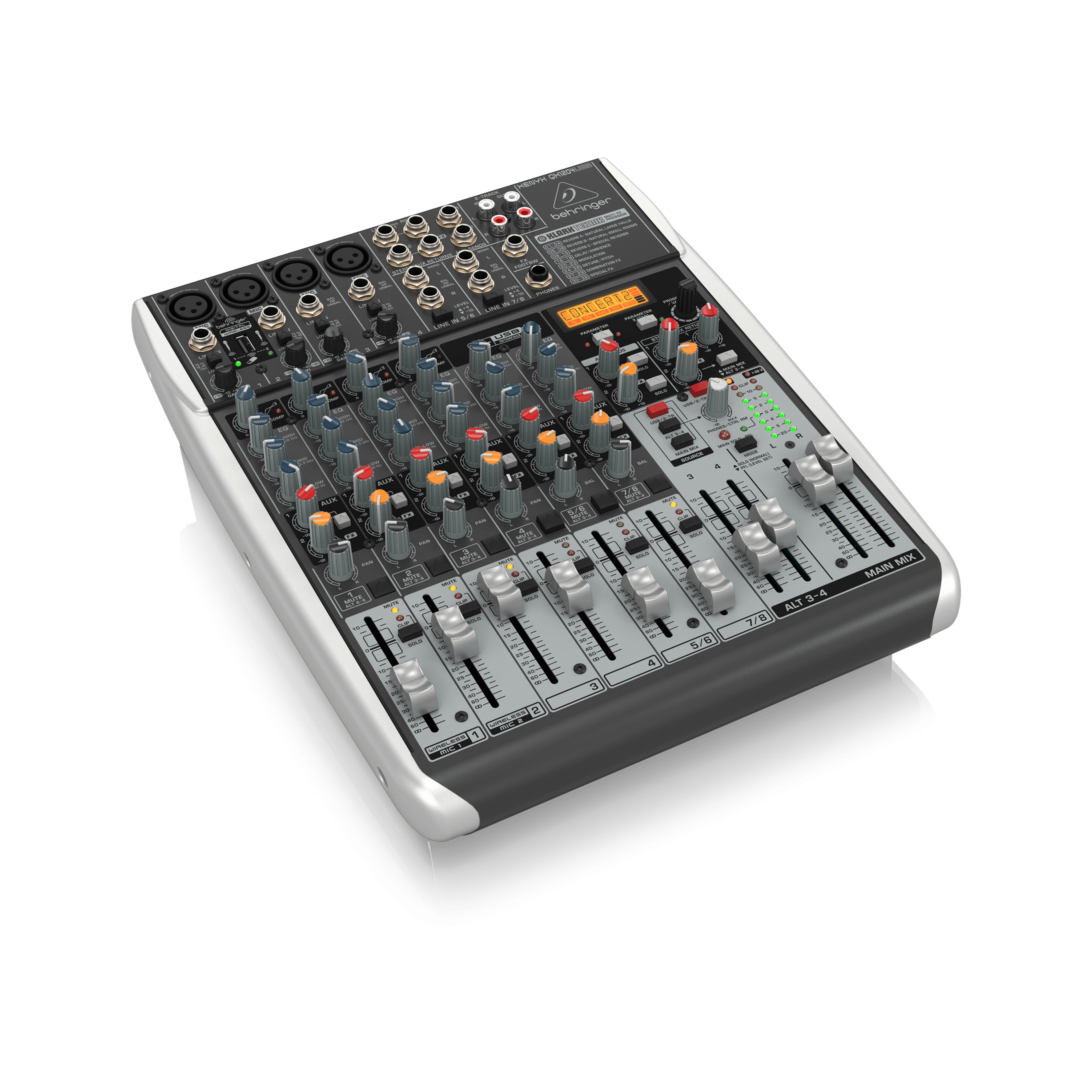 Behringer Xenyx QX1204USB Mixer with USB Connectivity and Stunning Effects