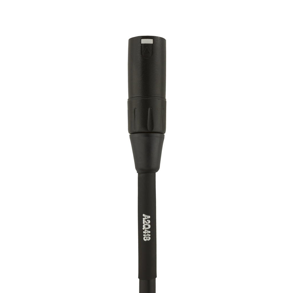 Fender Professional Grade Microphone Cable, 10 Feet Long, in Classic Black Color