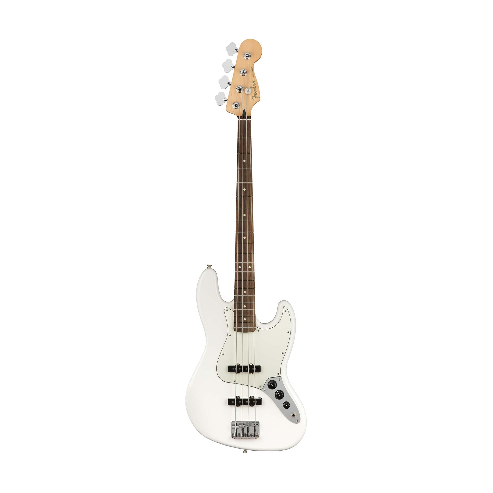 Fender Player Jazz Bass Guitar in Polar White with Pau Ferro Fretboard (B-Stock)