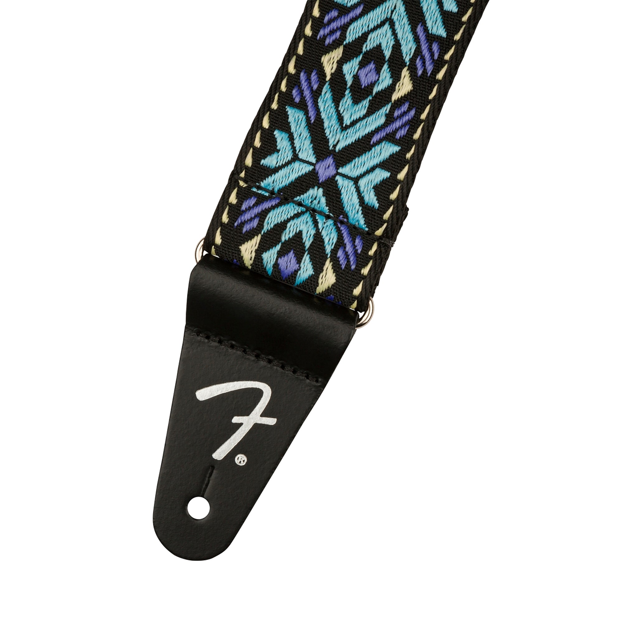 Fender Blue Snowflake Pasadena Style Woven Electric Guitar Strap for Musicians