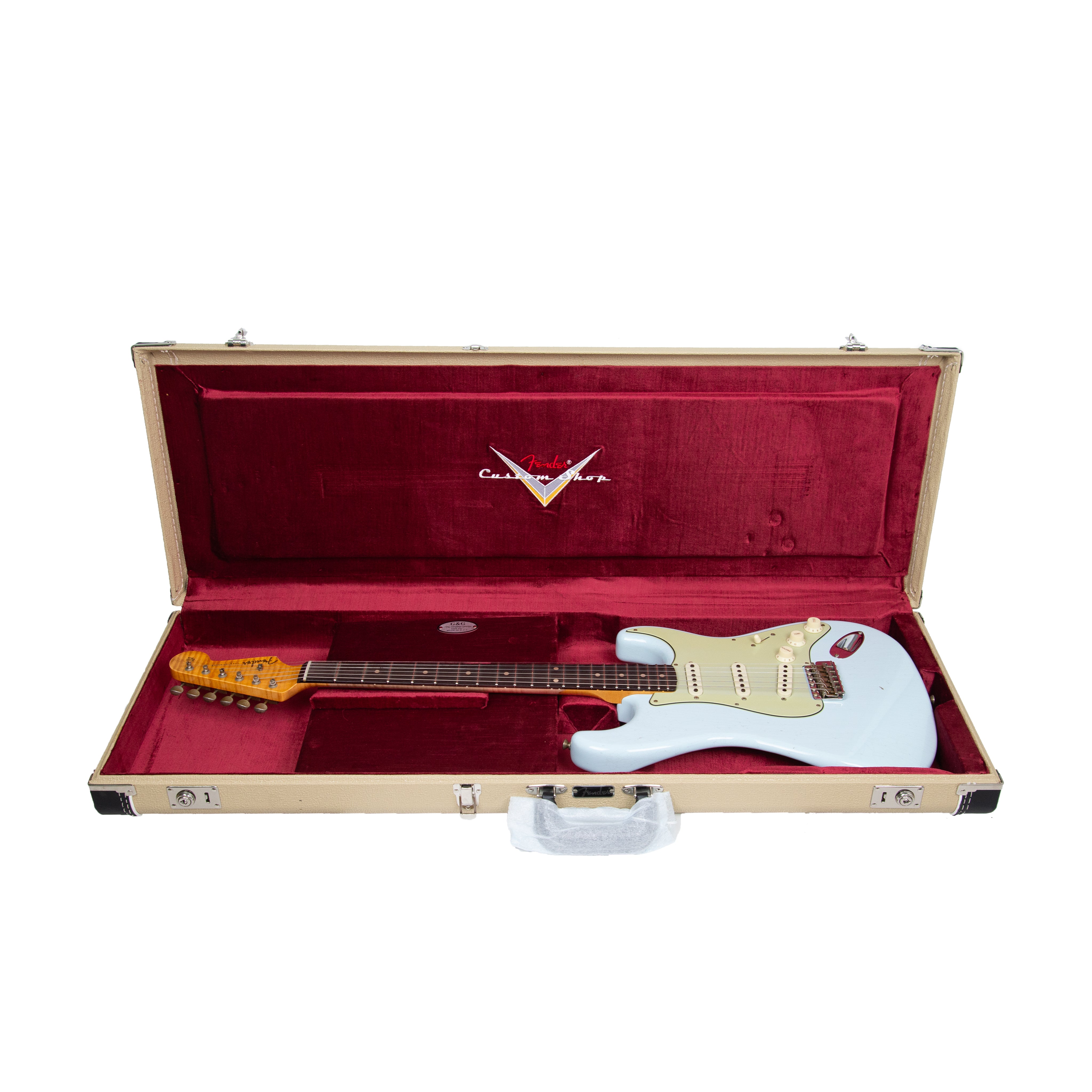 Fender Custom Shop Limited Edition 1959 Special Stratocaster Guitar for Journeymen with Super Faded Sonic Blue Finish