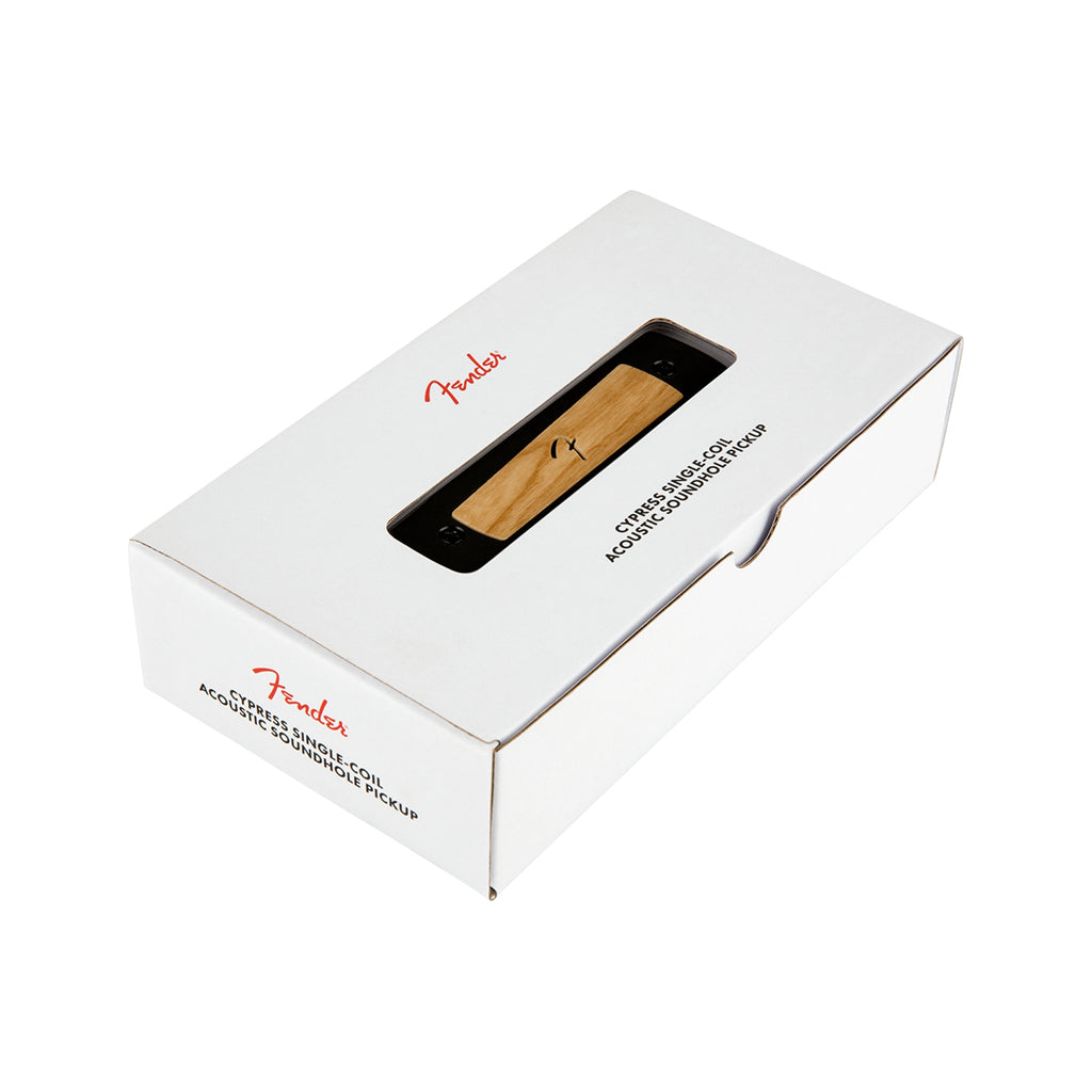 Fender Natural Single - Coil Acoustic Soundhole Pickup of Cypress Model for Enhanced Guitar Performances