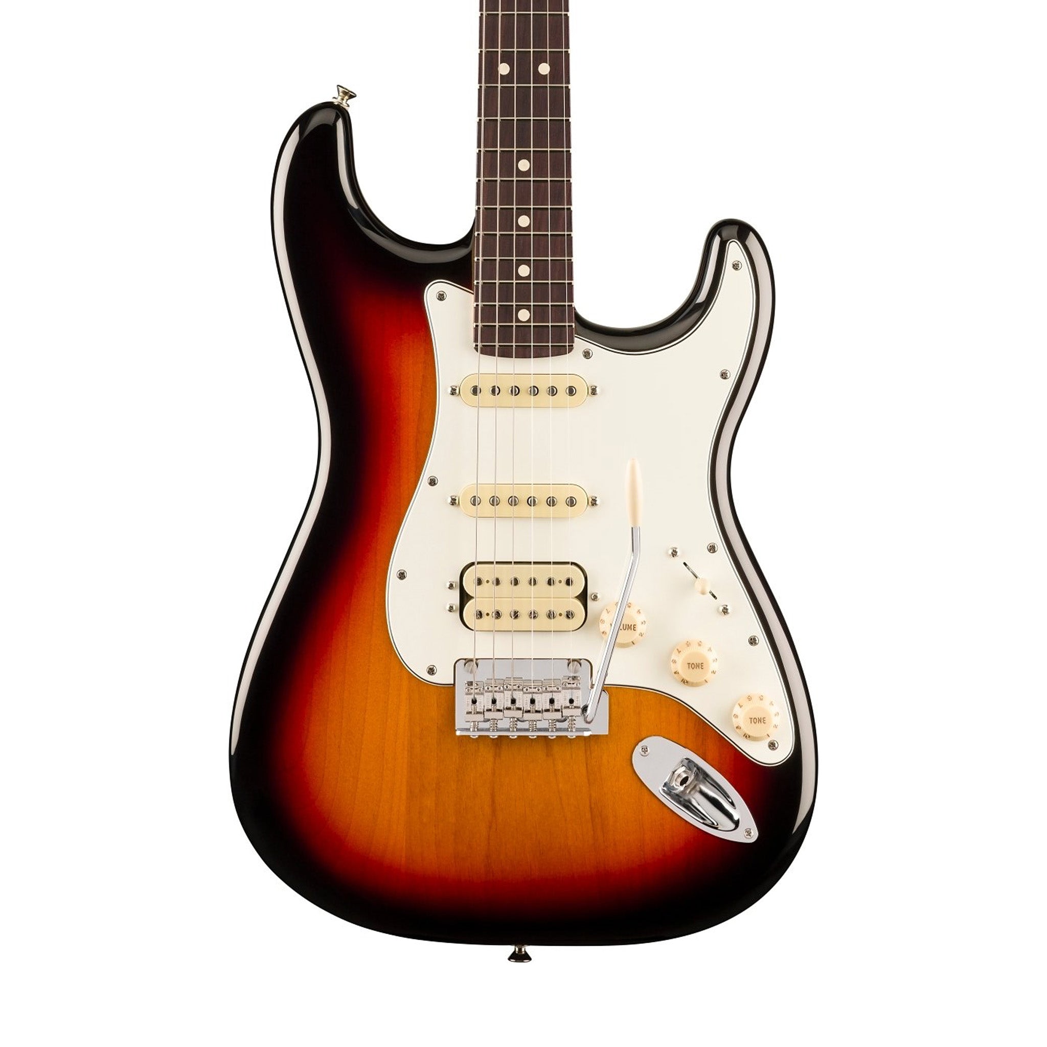 Fender Player II Stratocaster HSS Electric Guitar with Rosewood Fingerboard and 3-Tone Sunburst Finish - Ideal for Stage Performances