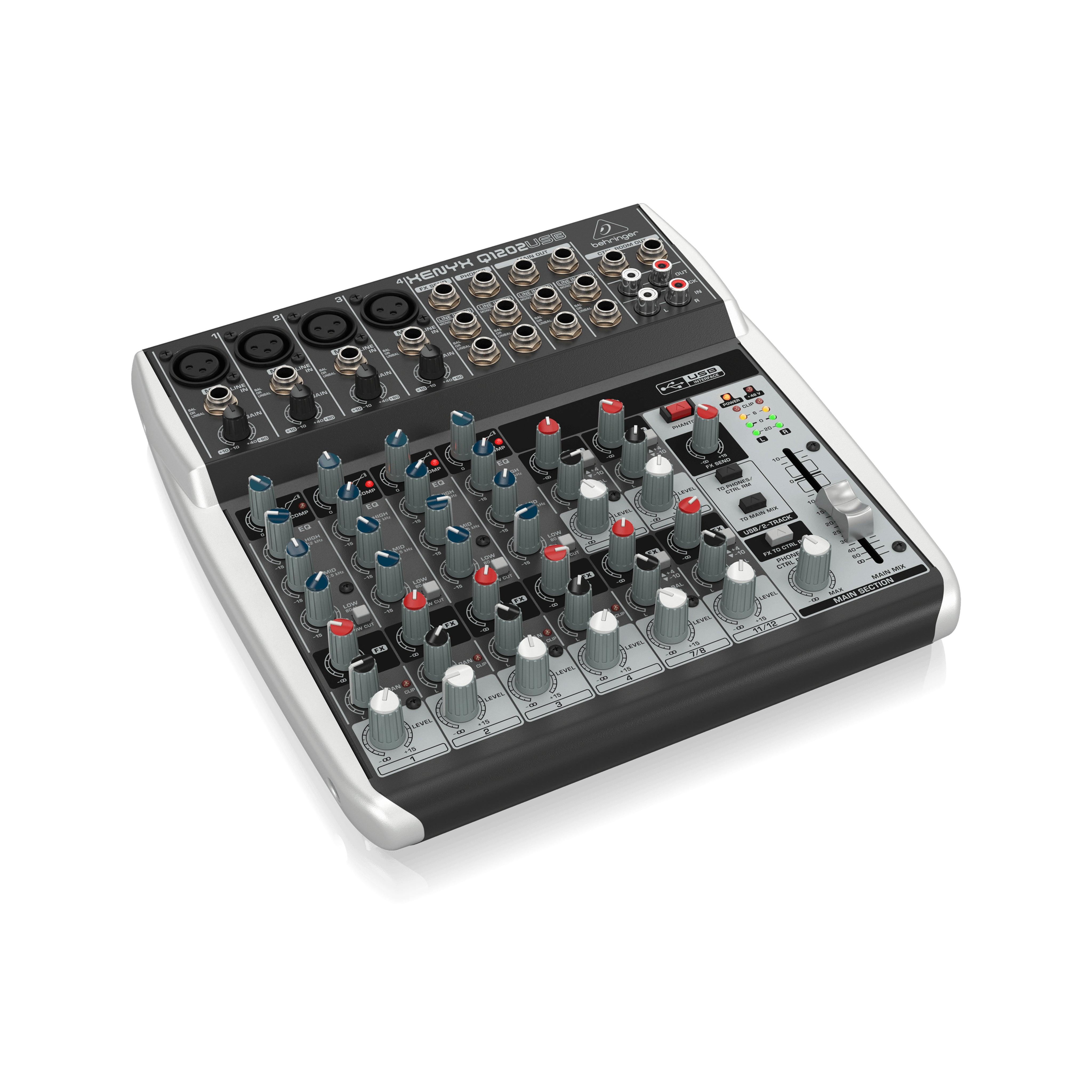 Behringer Xenyx Q1202USB Professional Audio Mixer with USB Connectivity