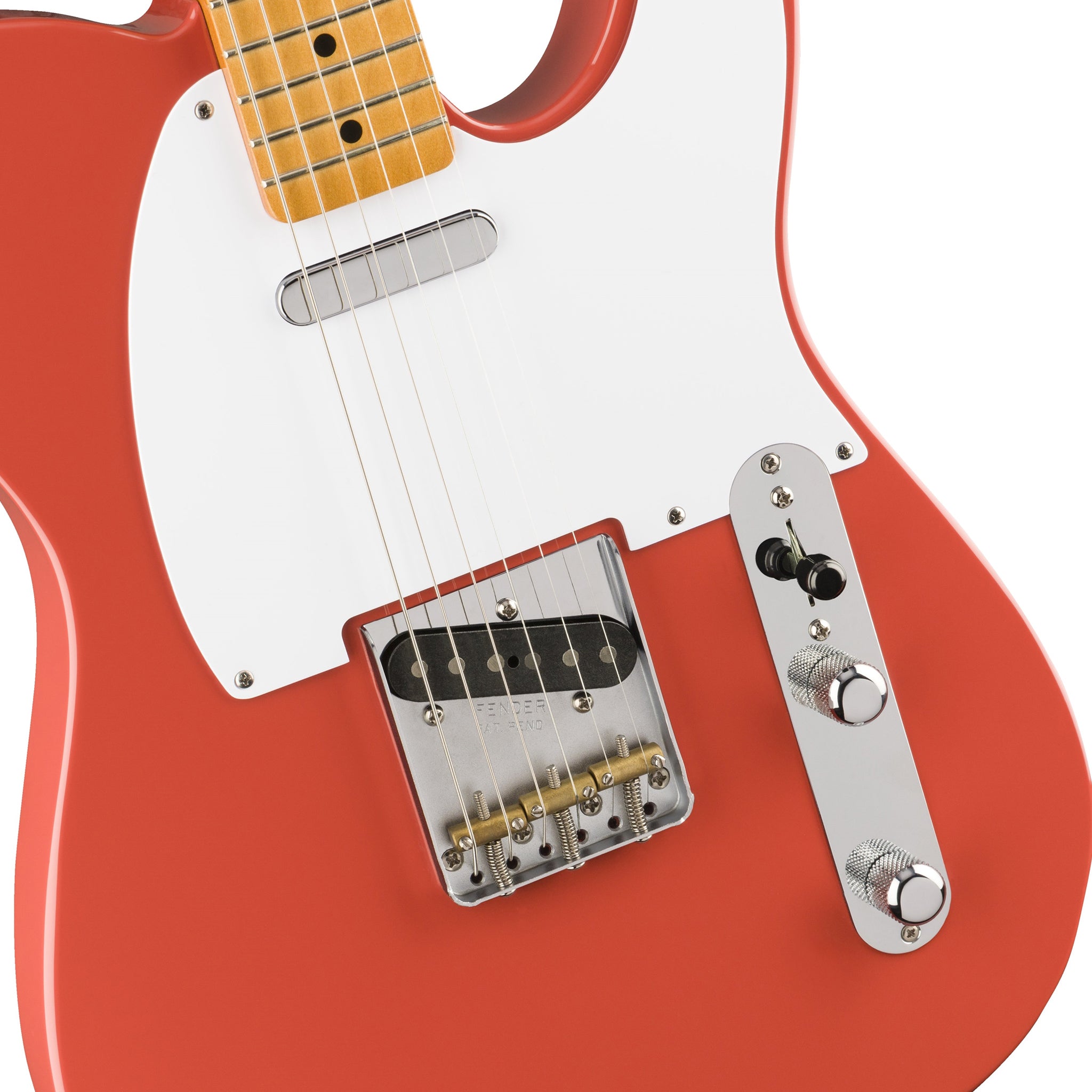 Fender Vintera 50s Fiesta Red Electric Guitar with Maple Fingerboard