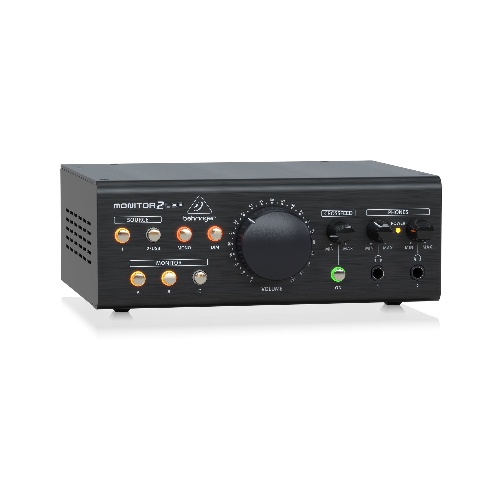 Behringer MONITOR2USB High - Quality Professional Speaker and Headphone Monitoring Controller for Studio Recording and Mixing