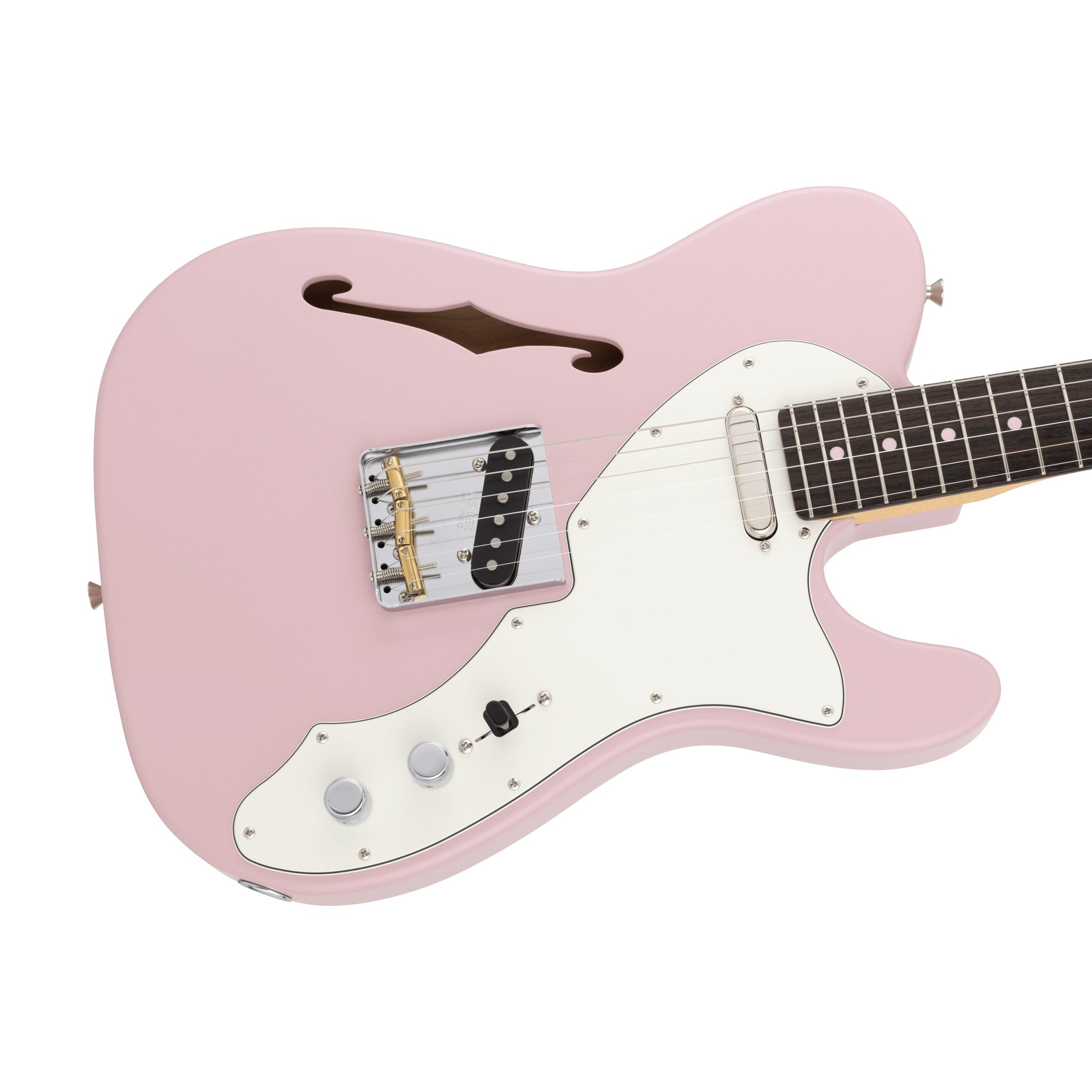 Fender Made in Japan Limited Edition Kusumi Pink Color Telecaster Thinline Electric Guitar with Rosewood Fingerboard