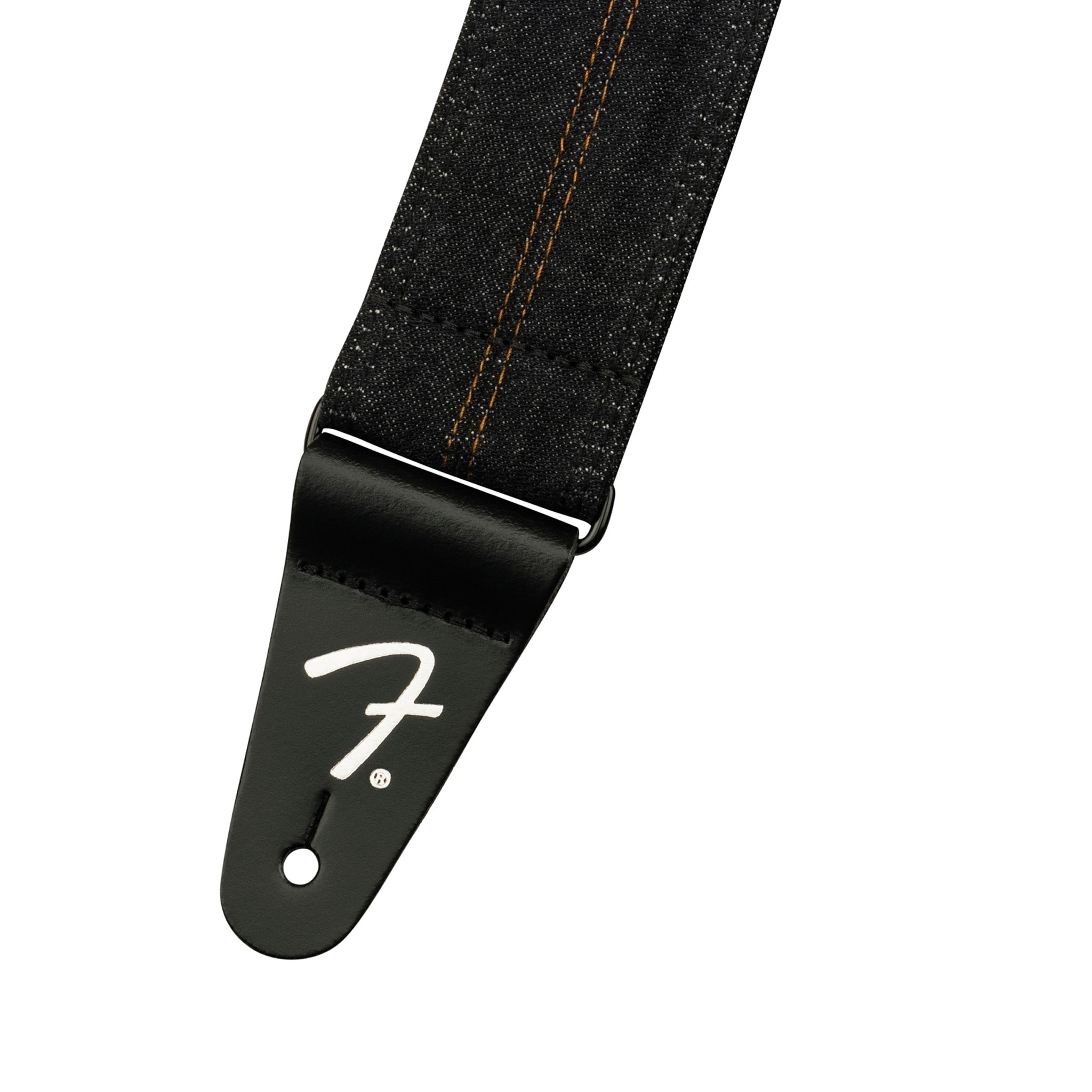 Fender X Wrangler Washed Black Denim Adjustable Guitar Straps