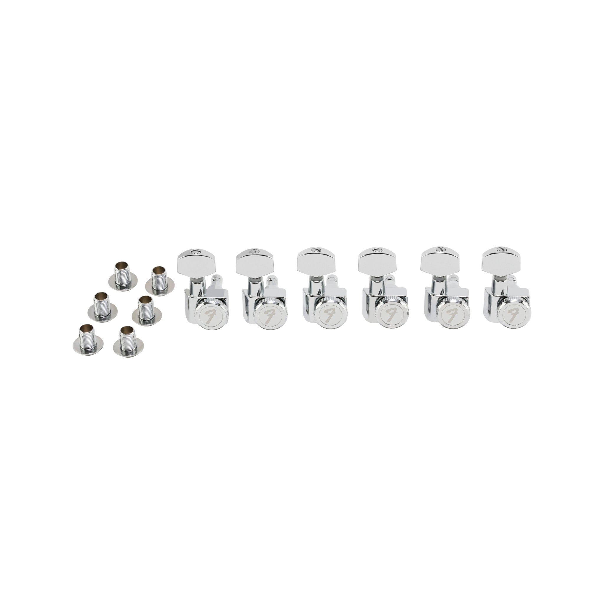 Set of 6 Fender Locking Machine Heads for Stratocaster/Telecaster, All Short Post