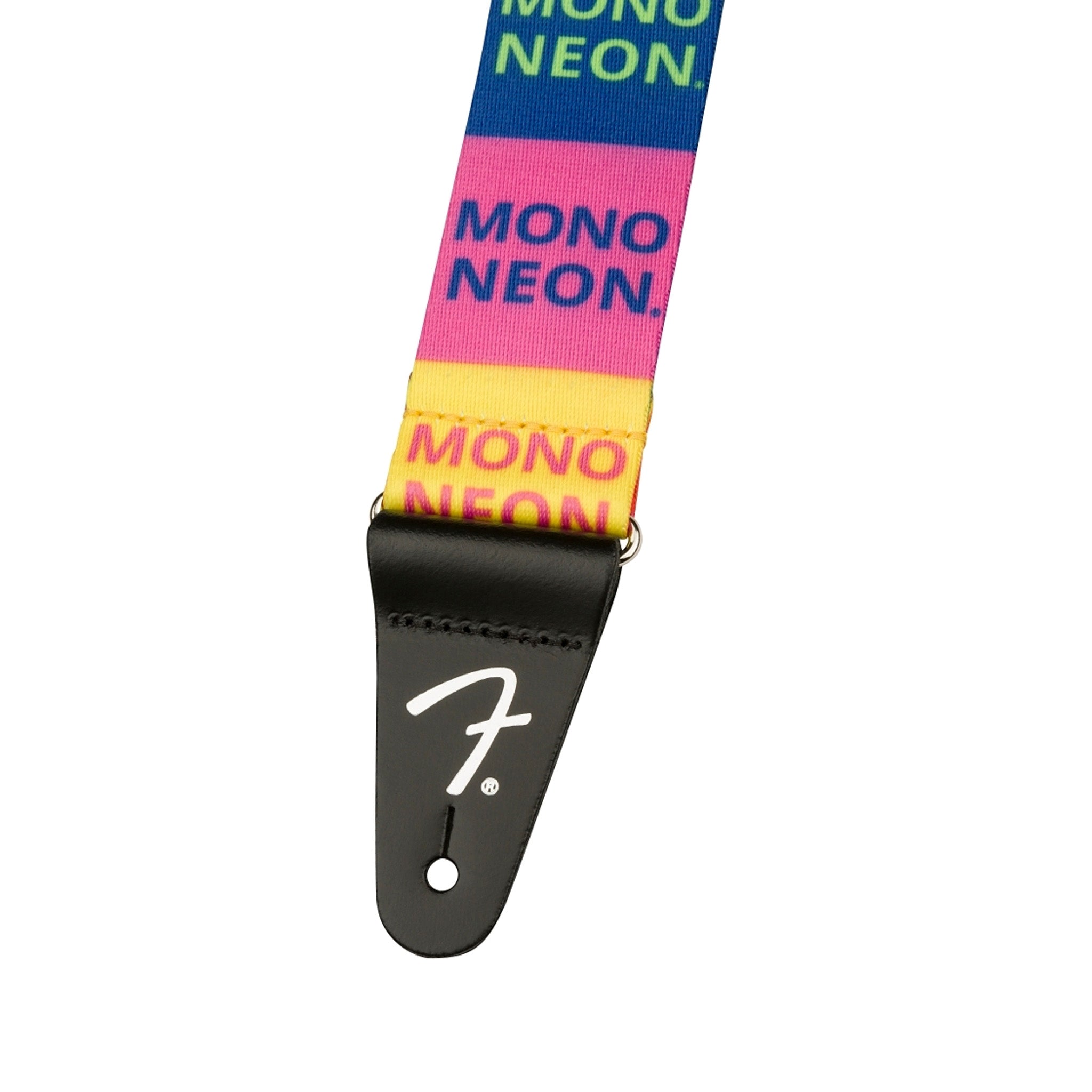 Fender Multi-Color MonoNeon Logo Adjustable Guitar Strap for Musicians