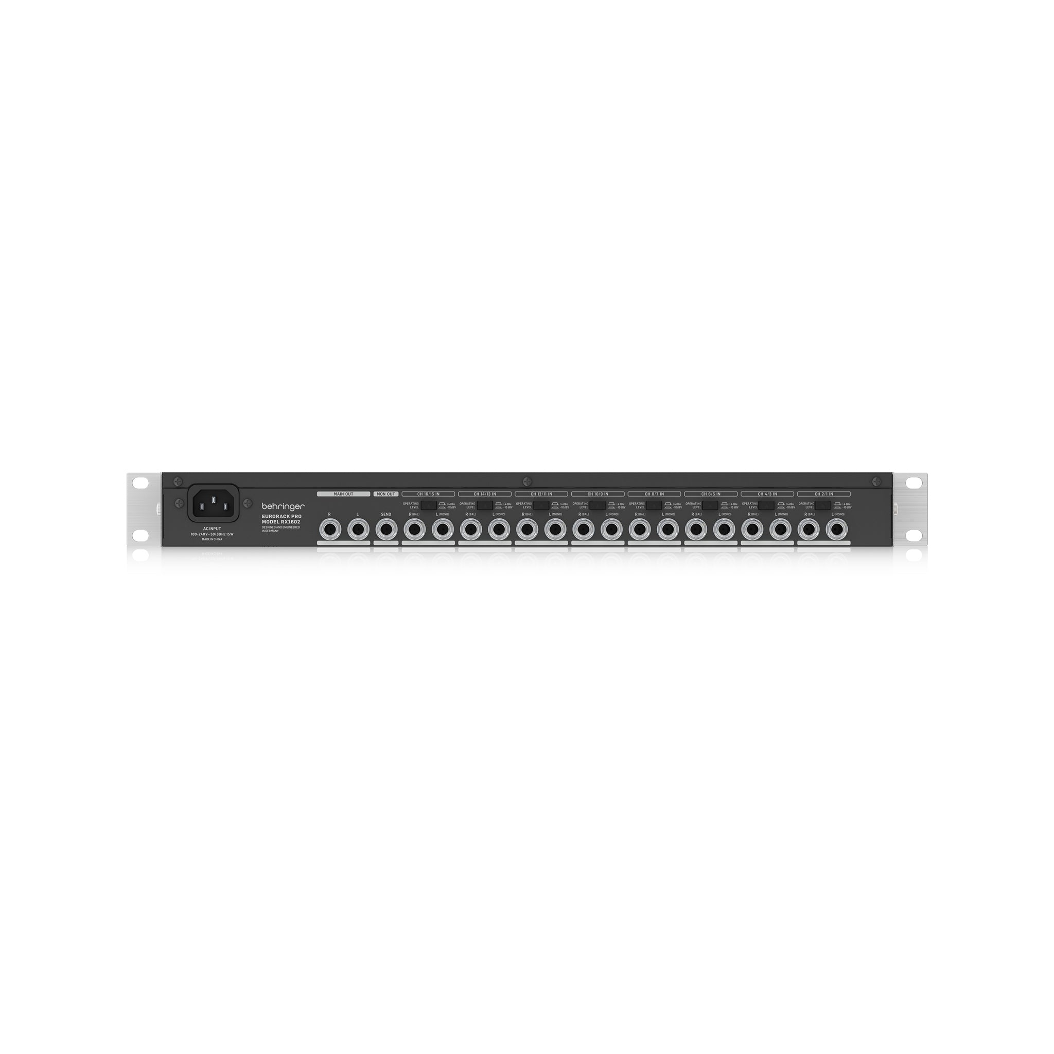 Behringer EURORACK PRO RX1602 V2 High - Quality Rackmount Line Mixer