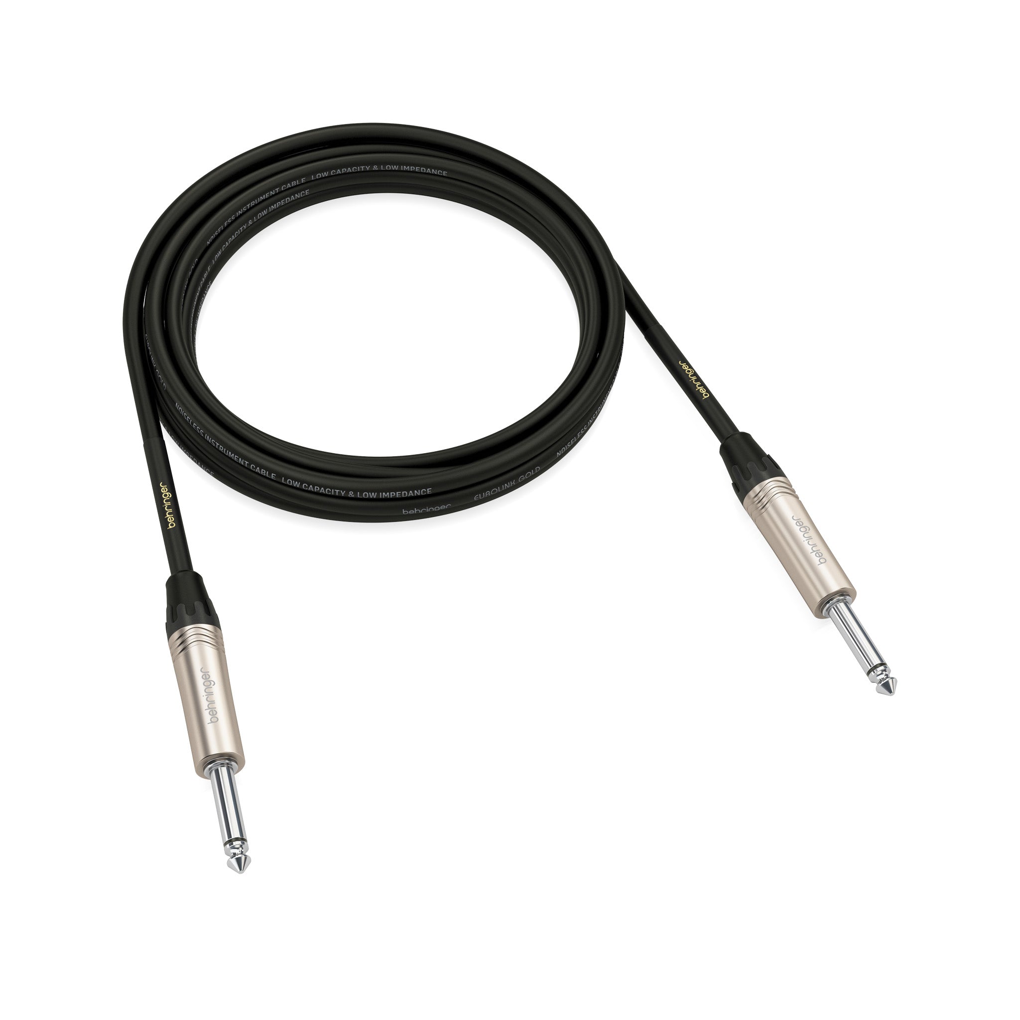 Behringer GIC300 Professional 1/4 - inch to 1/4 - inch TS Male Instrument Audio Cable with a Length of Approximately 9.8 Feet for Guitars, Keyboards and Amplifiers