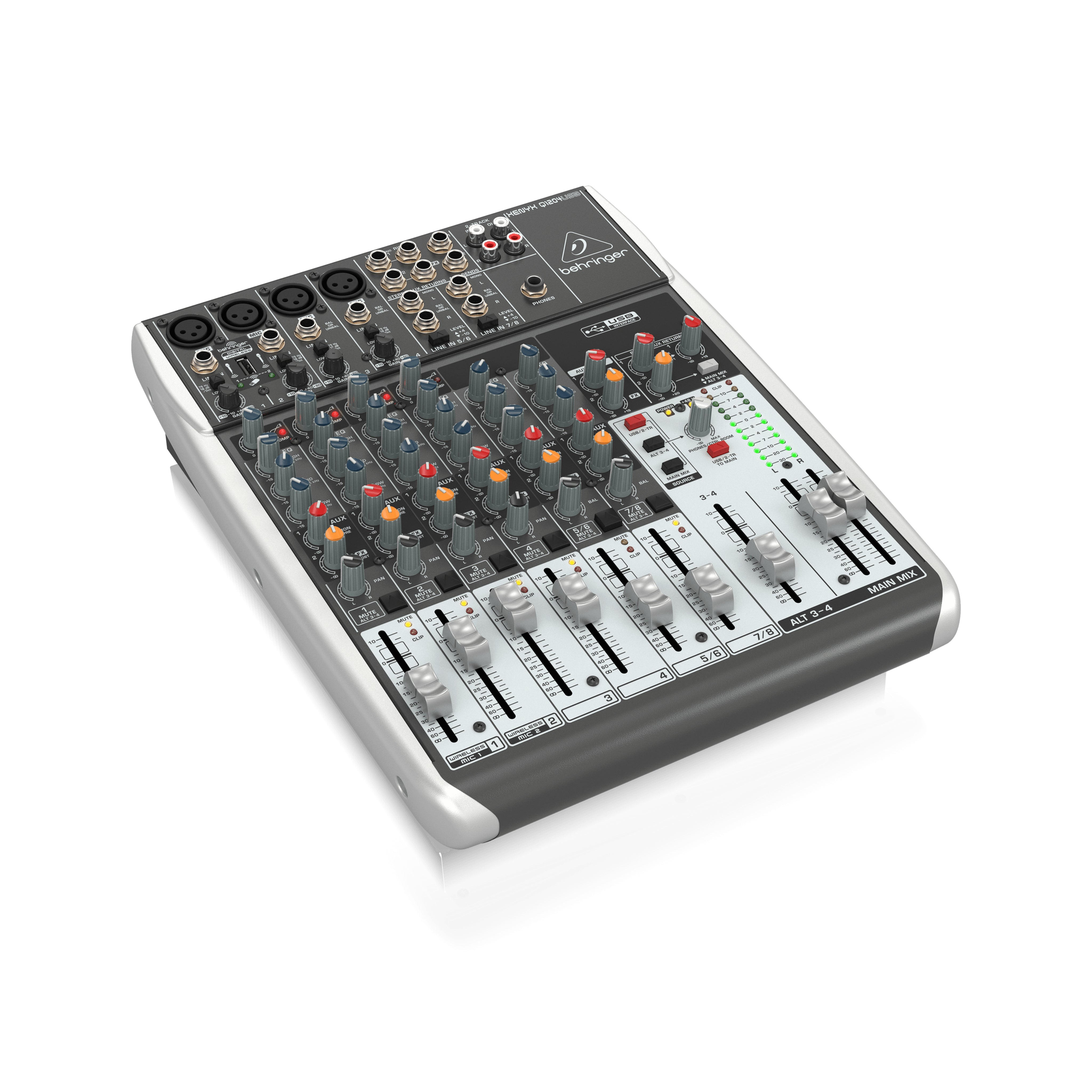 Behringer Xenyx Q1204USB Mixer with Premium USB Functionality