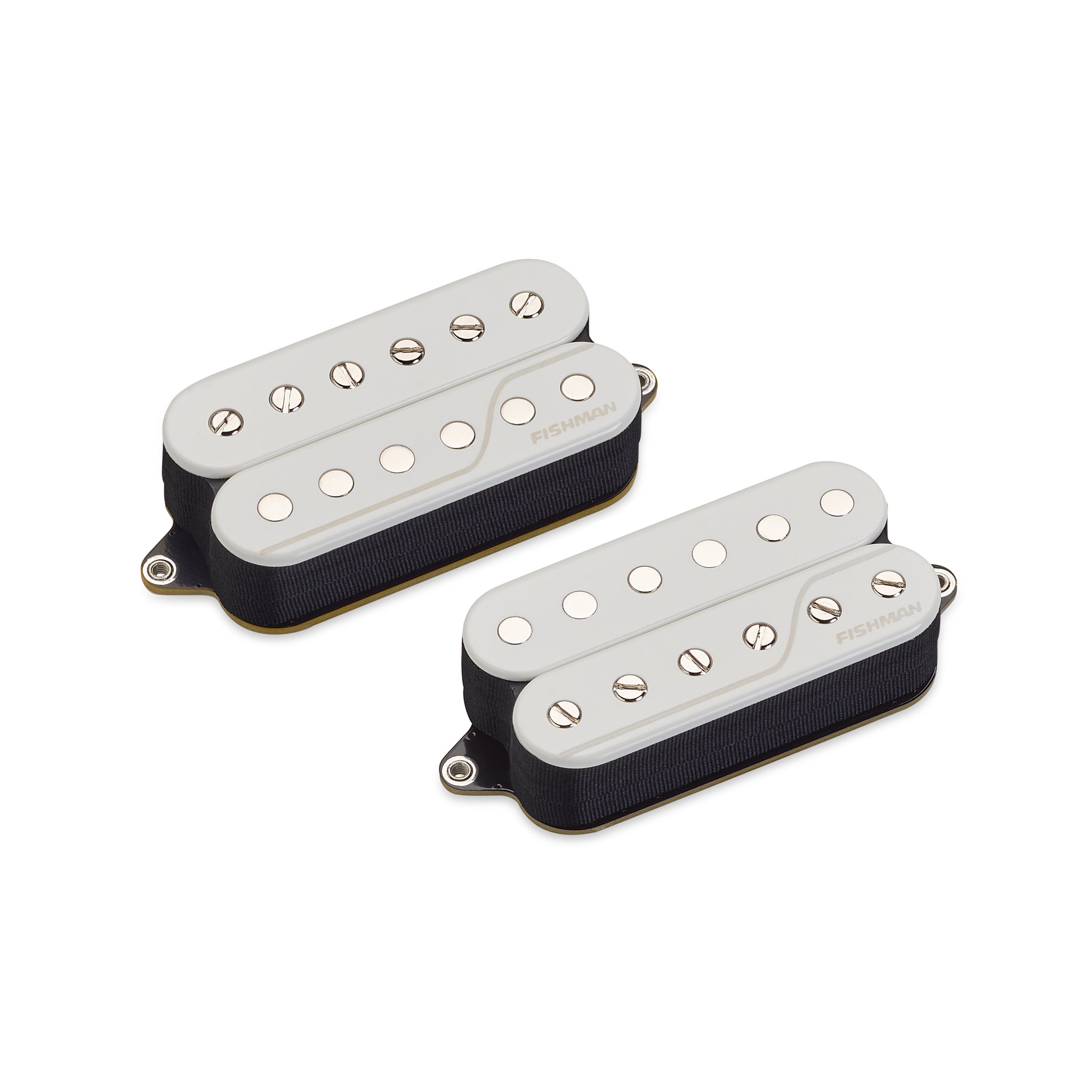 Fishman Fluence Classic Humbucker 6-String Electric Guitar Pickup Set with Open Core Design in White Color