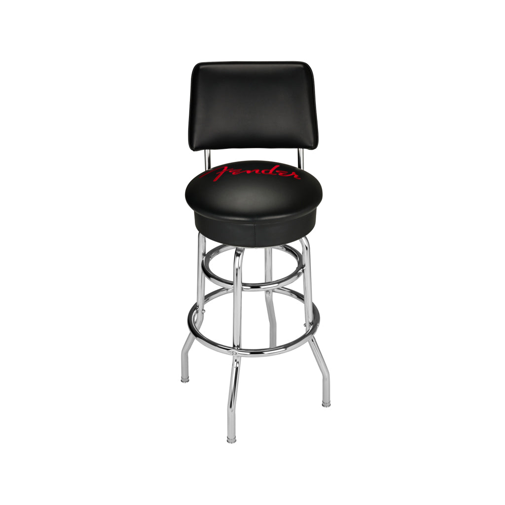 34-inch Fender High-end Vegan Leather Bar Stool for Home, Office, or Studio