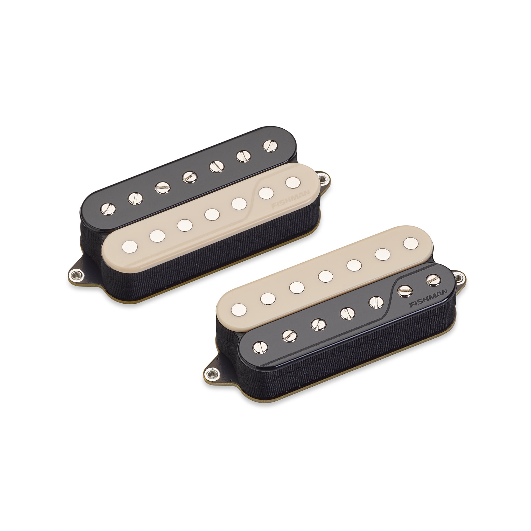 Fishman Fluence Classic 7-String Humbucker Pickup Set with Open Core Reverse Zebra Design for Electric Guitars