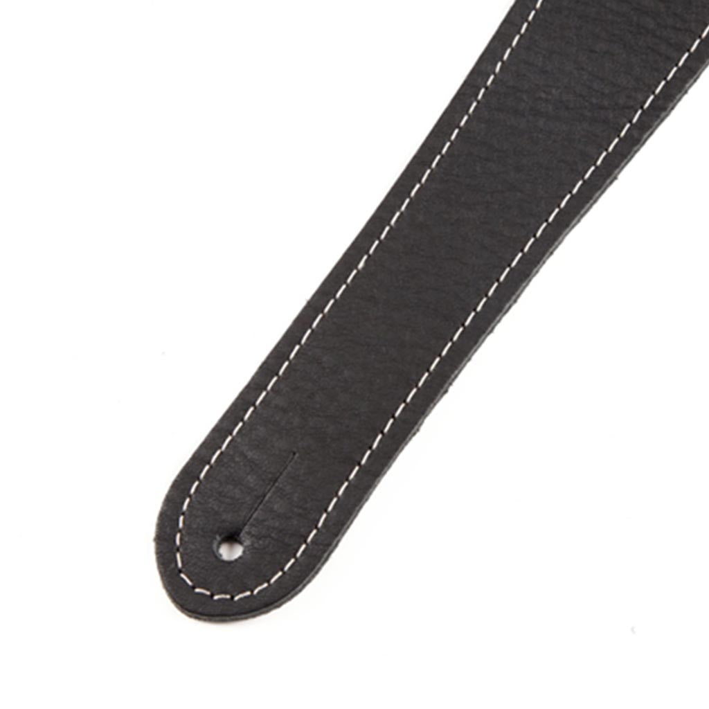 Black Fender Monogrammed Leather Guitar Strap for Musicians