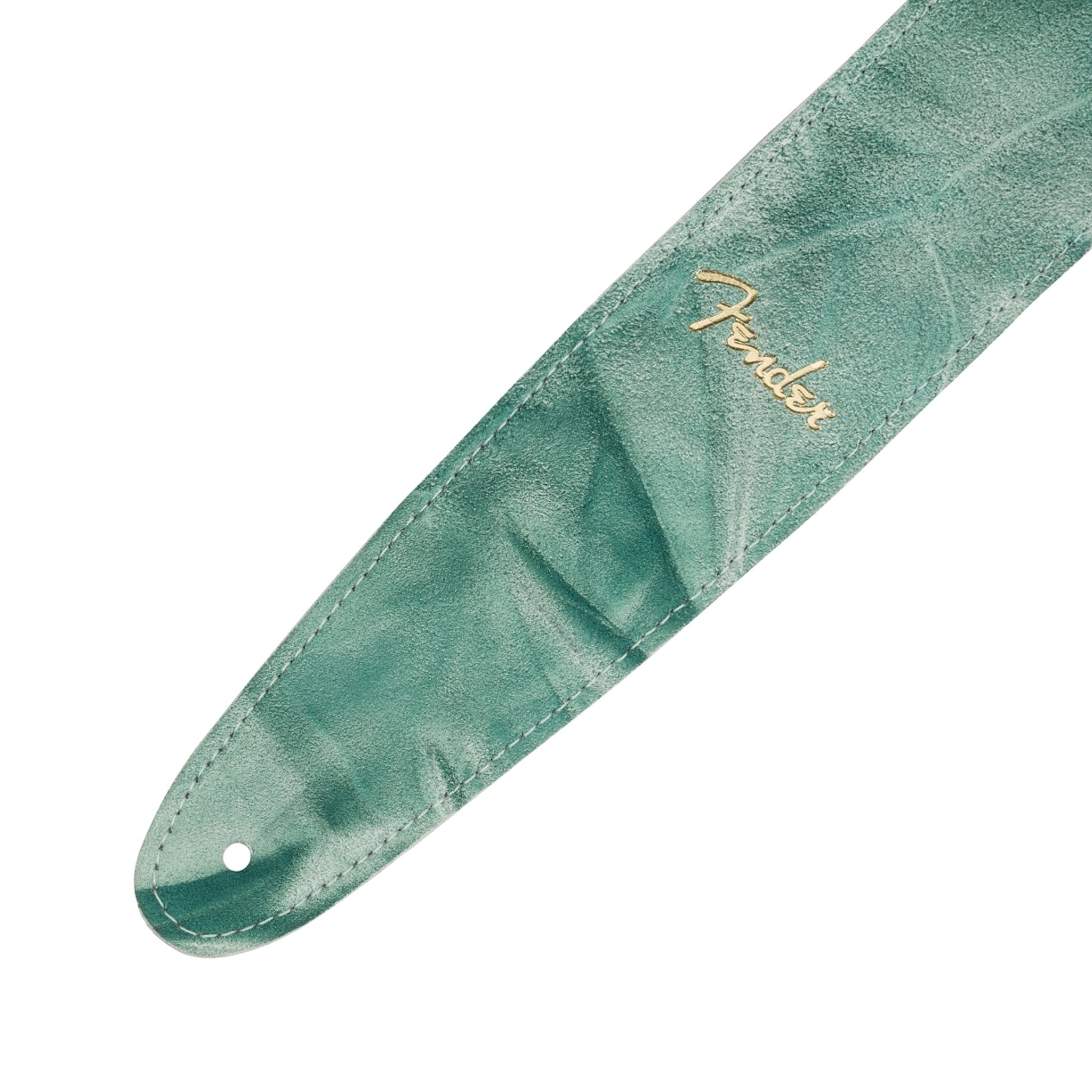 Sage Green Fender Premium Tie-dye Leather Adjustable Guitar Strap